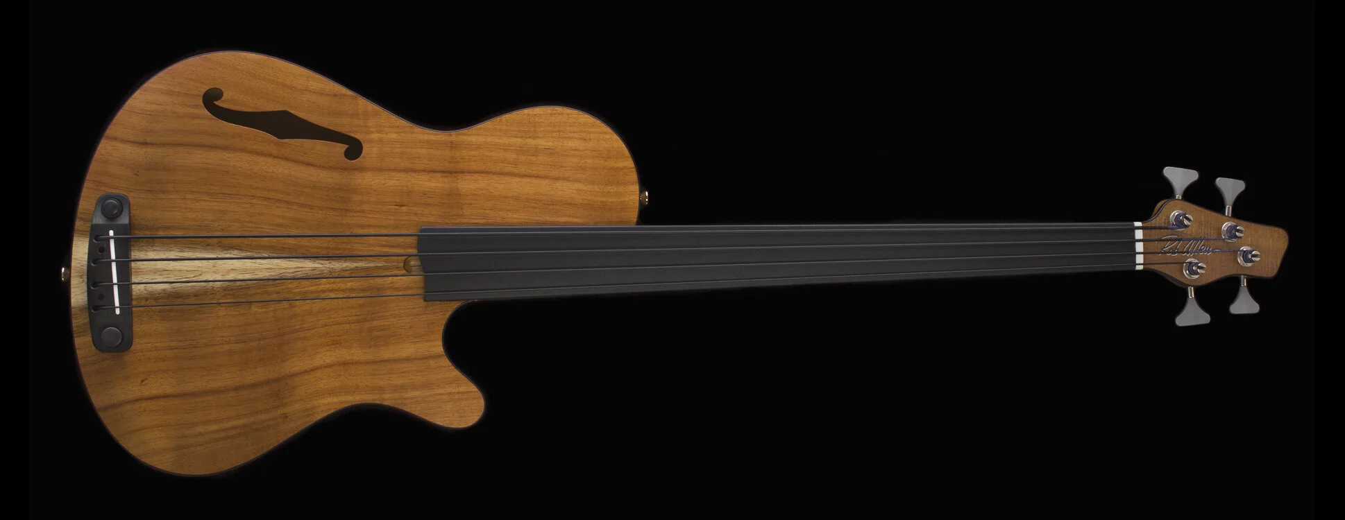 Deep 4 Koa Fretless Bass #1491