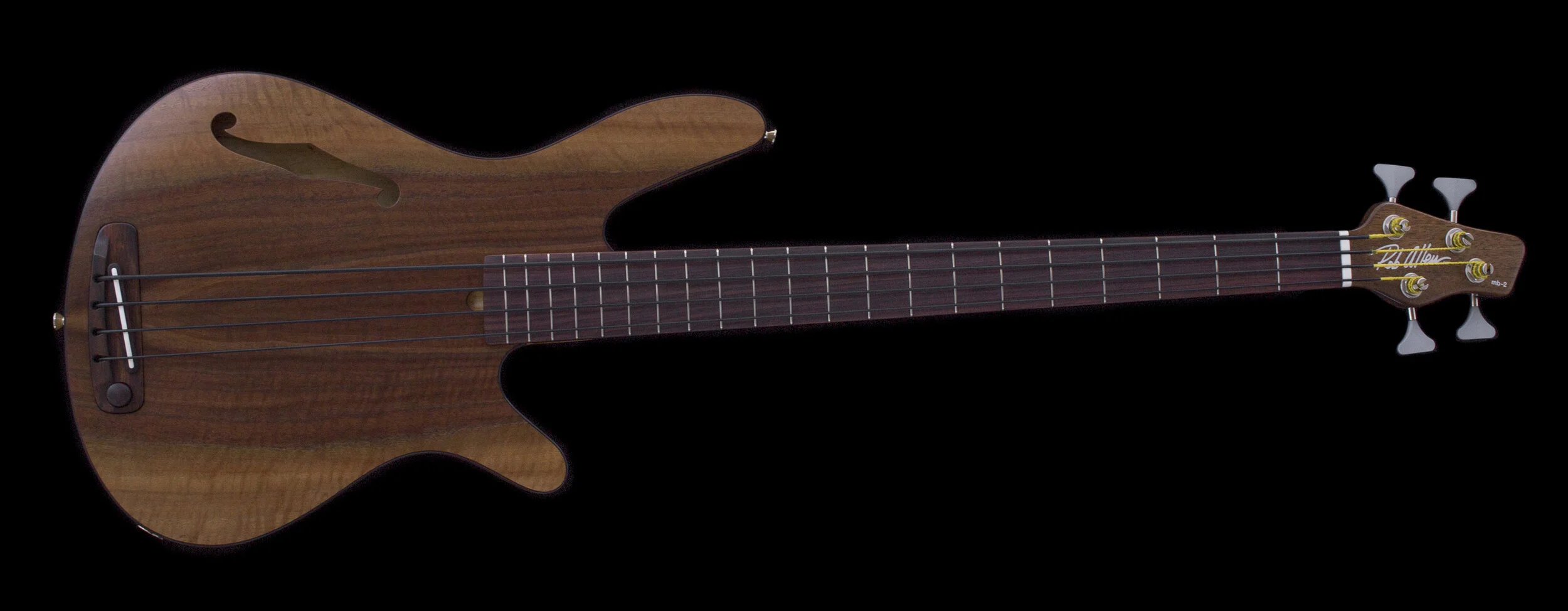 Mb-2 Walnut Fretted Bass #1516