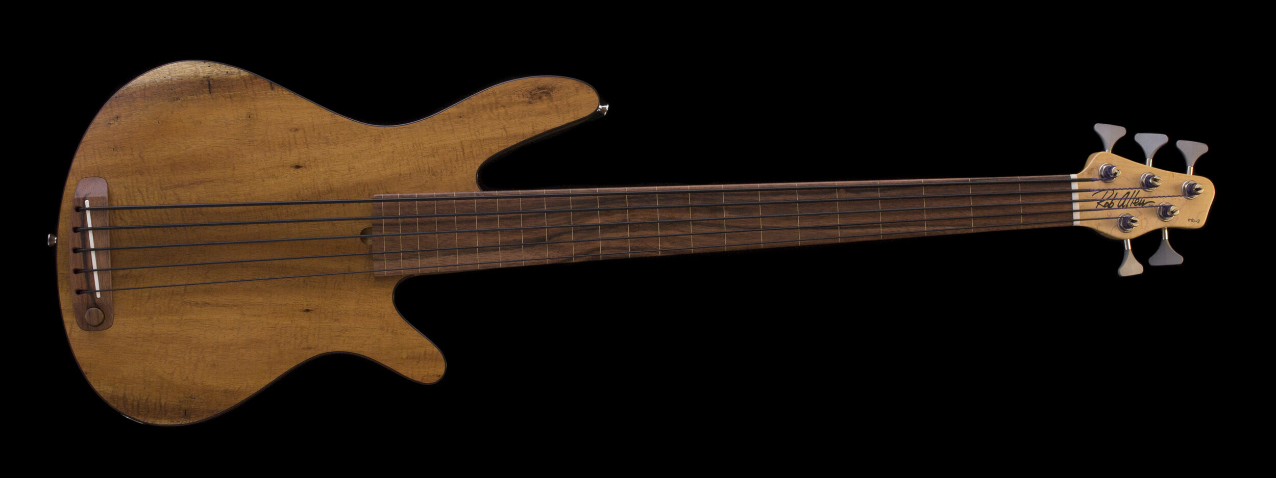 Mb-2 Koa 5 String Fretless Bass#1542