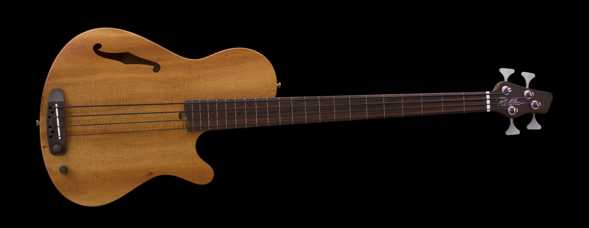 Deep 4 Koa Fretless Bass #1551