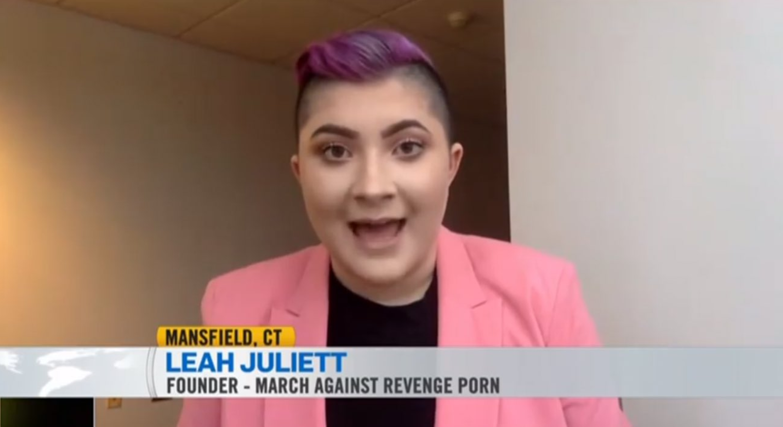 Live on CTV Canadian News station discussing the March Against Revenge Porn