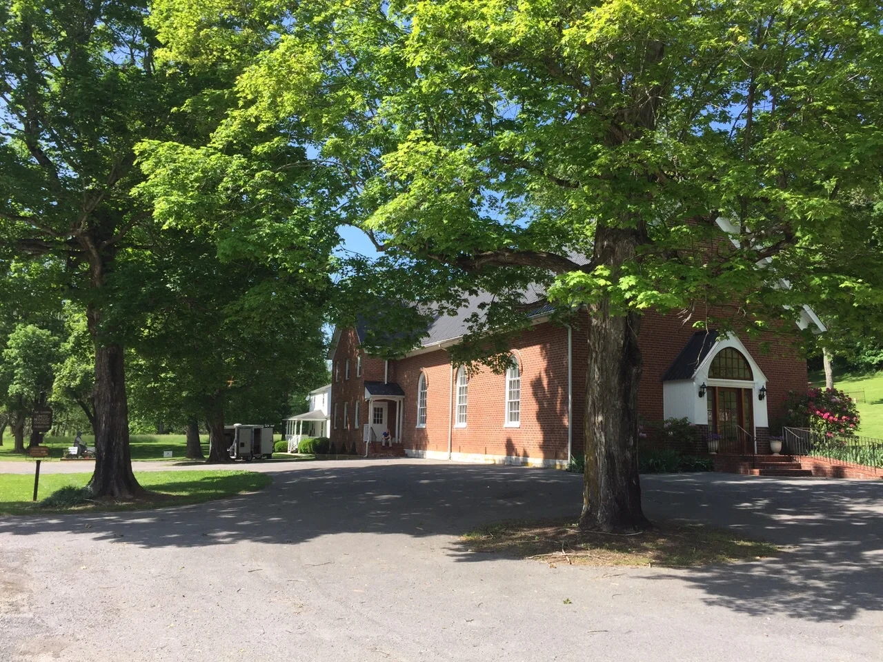 I think it is a lovely and generous service that the Church Community provides the bikers. Thus far we have stayed in four churches and three of them have been Methodist. It is very peaceful green a tree pocked valley. I could have gone another ten …