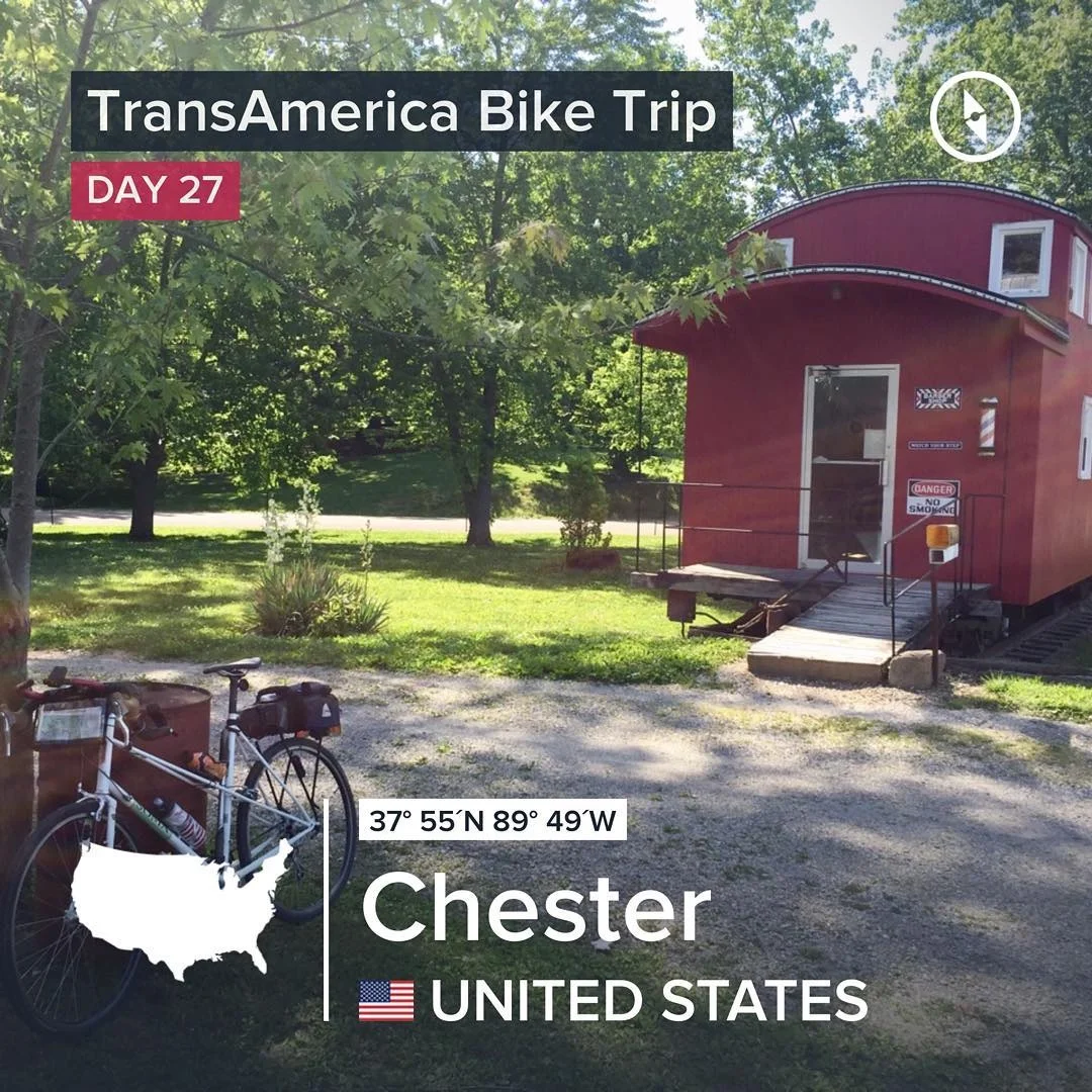 Carbondale, Illinois to Chester, Illinois
