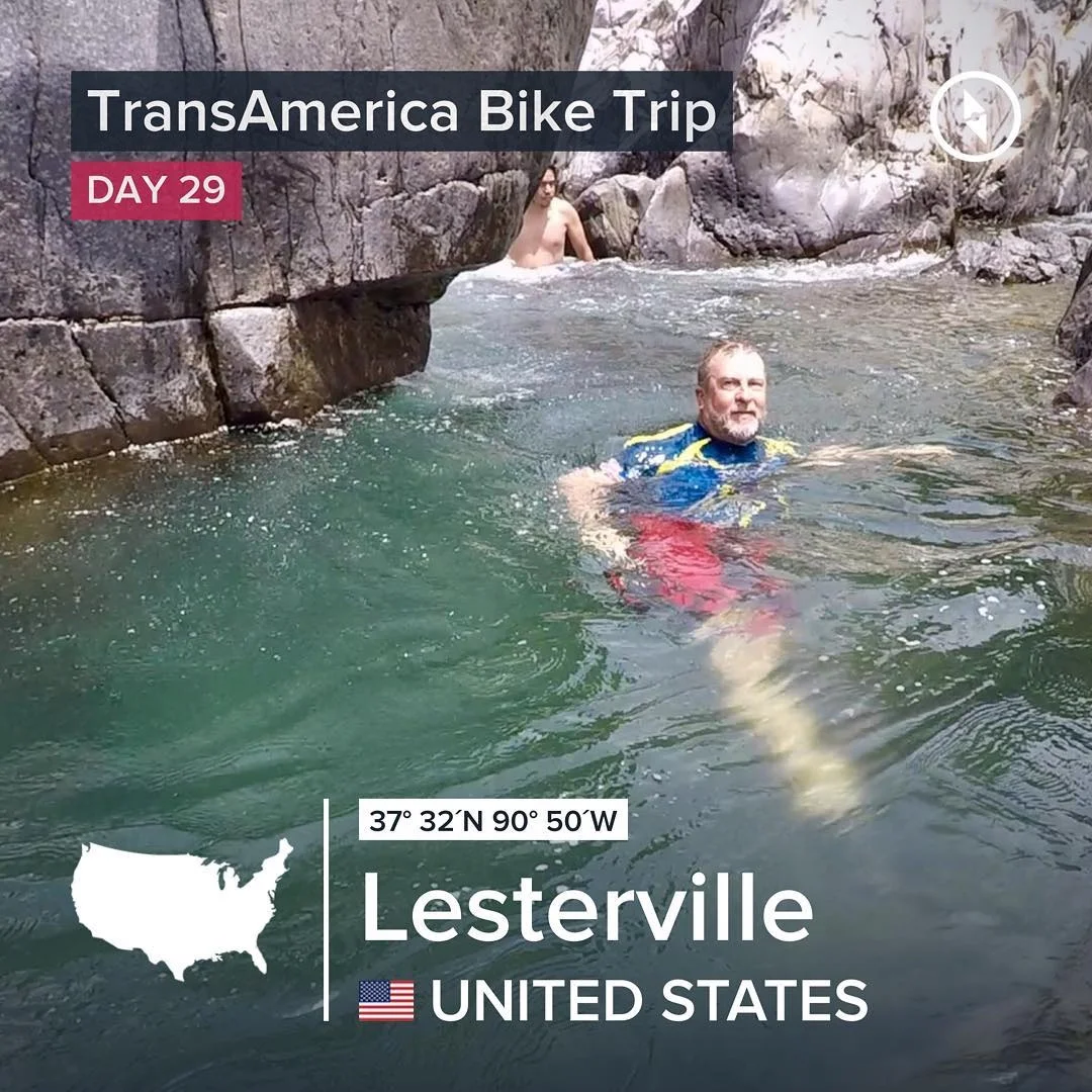 Farmington, Missouri to Lesterville, Missouri