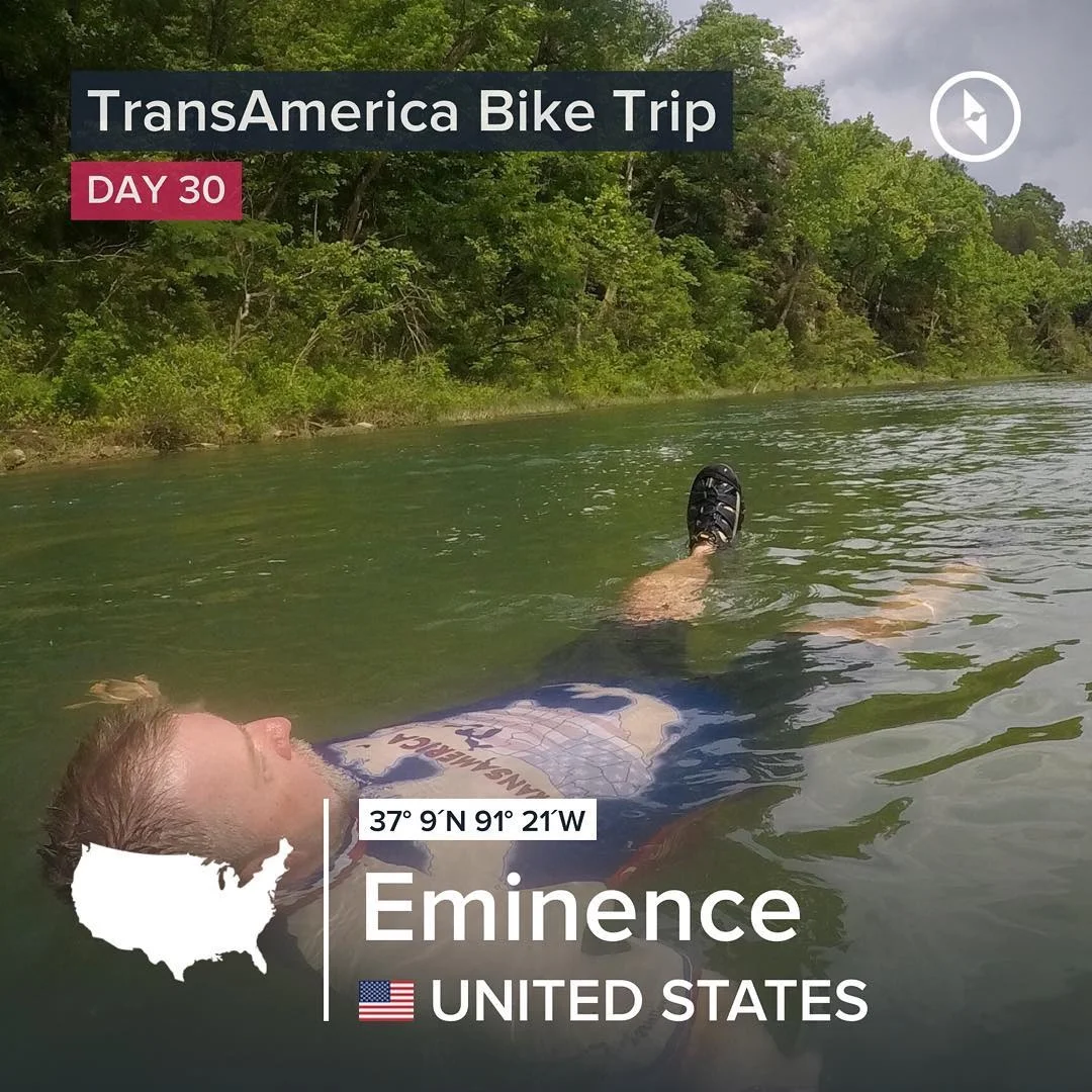 Lesterville, Missouri to Eminence, Missouri