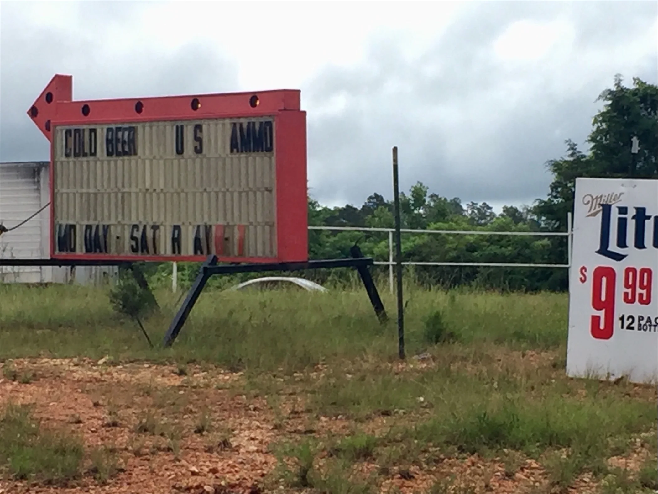 Cold Beer and US Ammo. Has to be my favorite sign thus far today. What could go wrong?