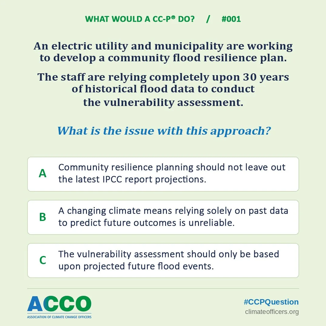 Flood Resilience Planning and the Stationarity Assumption