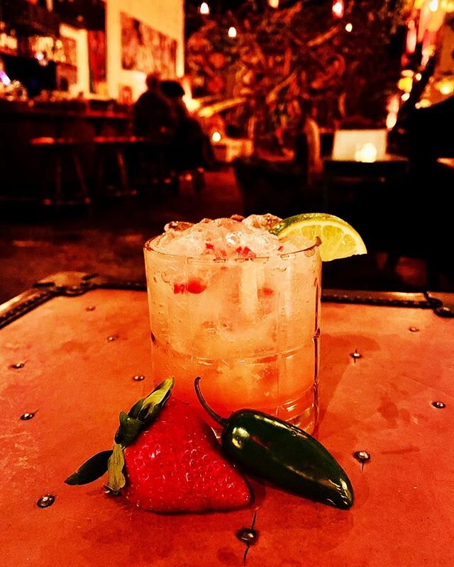 🍓Come try tonight&rsquo;s special cocktail, &ldquo;Strawberry/Jalape&ntilde;o Margarita&rdquo; and stay for some live jazz at 8:00.🎷
.
.
.
.
.
.
.
.
#cocktailspecial #margaritaspecials #strawberryjalapenomargaritas #jazz #livejazz #localtalent #win
