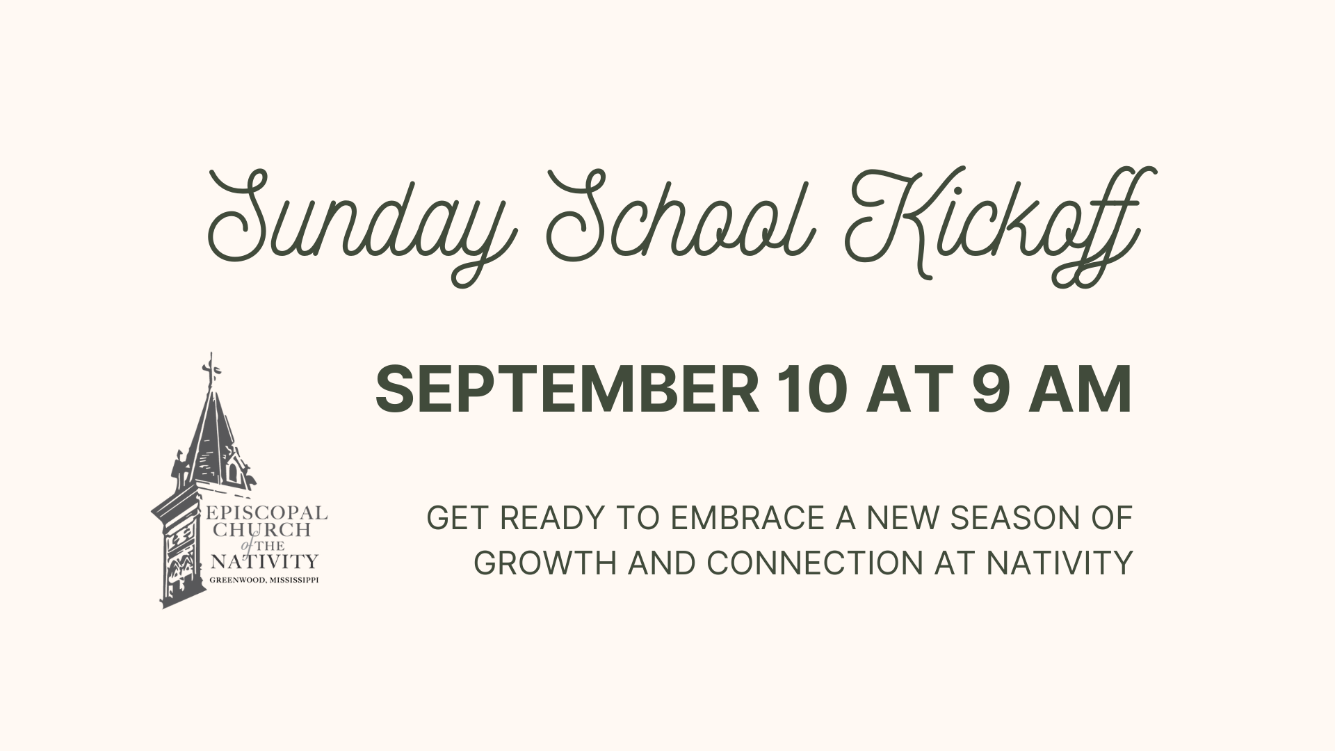 Sunday School Kickoff — Church of the Nativity