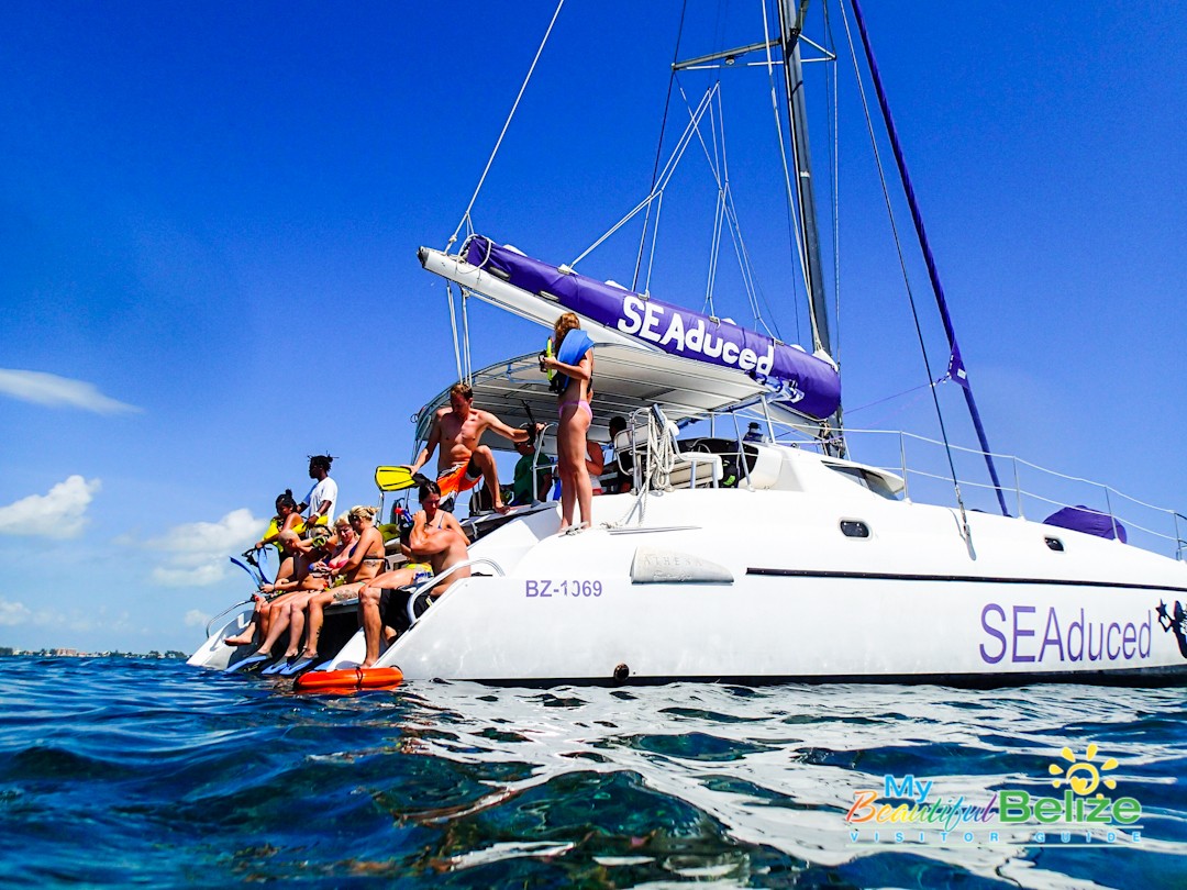 CATAMARAN SNORKEL CRUISE Board the catamaran for a sail to the Hol Chan Marine Reserve for a snorkel break. Continue on to explore the Island of Caye Caulker on your own. Sail back to San Pedro with a stop to visit the nurse sharks and stingrays at Shark Ray Alley. Includes: water, sodas, beer, rum punch and snorkeling equipment. Depart 8:00 am Return 5:00 pm