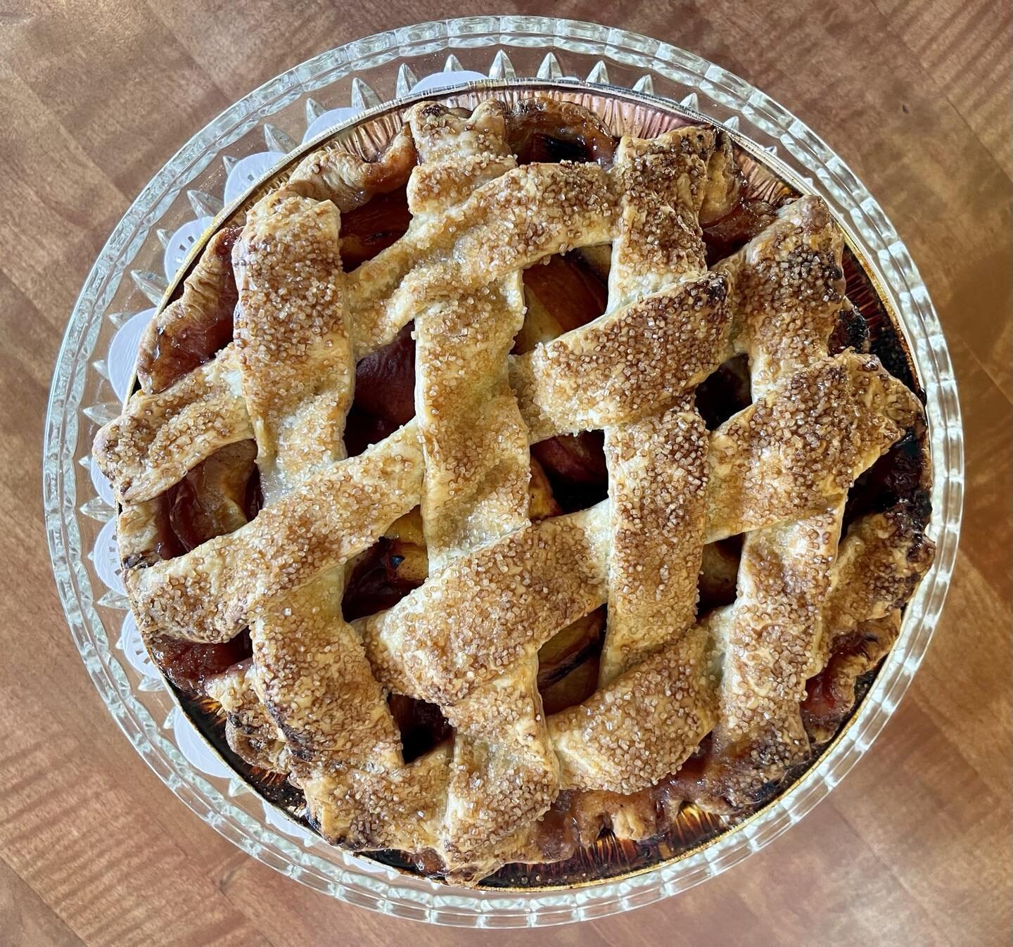 Preorder a Peach Pie for the 4th today. Pickup on Sunday!
Iron Rooster Bakery 1208 10th Street.