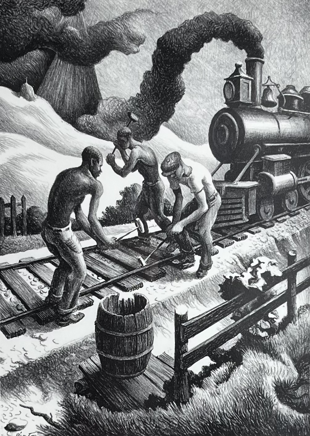 Thomas-Hart-Benton-Ten-Pound-Hammer-Lithograph.png