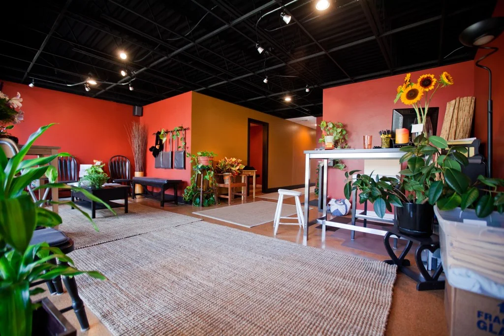 Dr. Erica Peabody's reception area. Café of LIFE Chiropractic in Fenton, MI