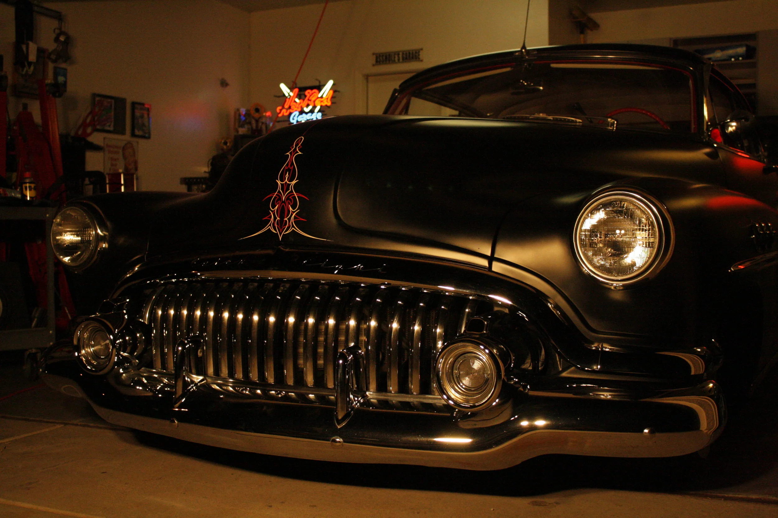 Striping the night away.