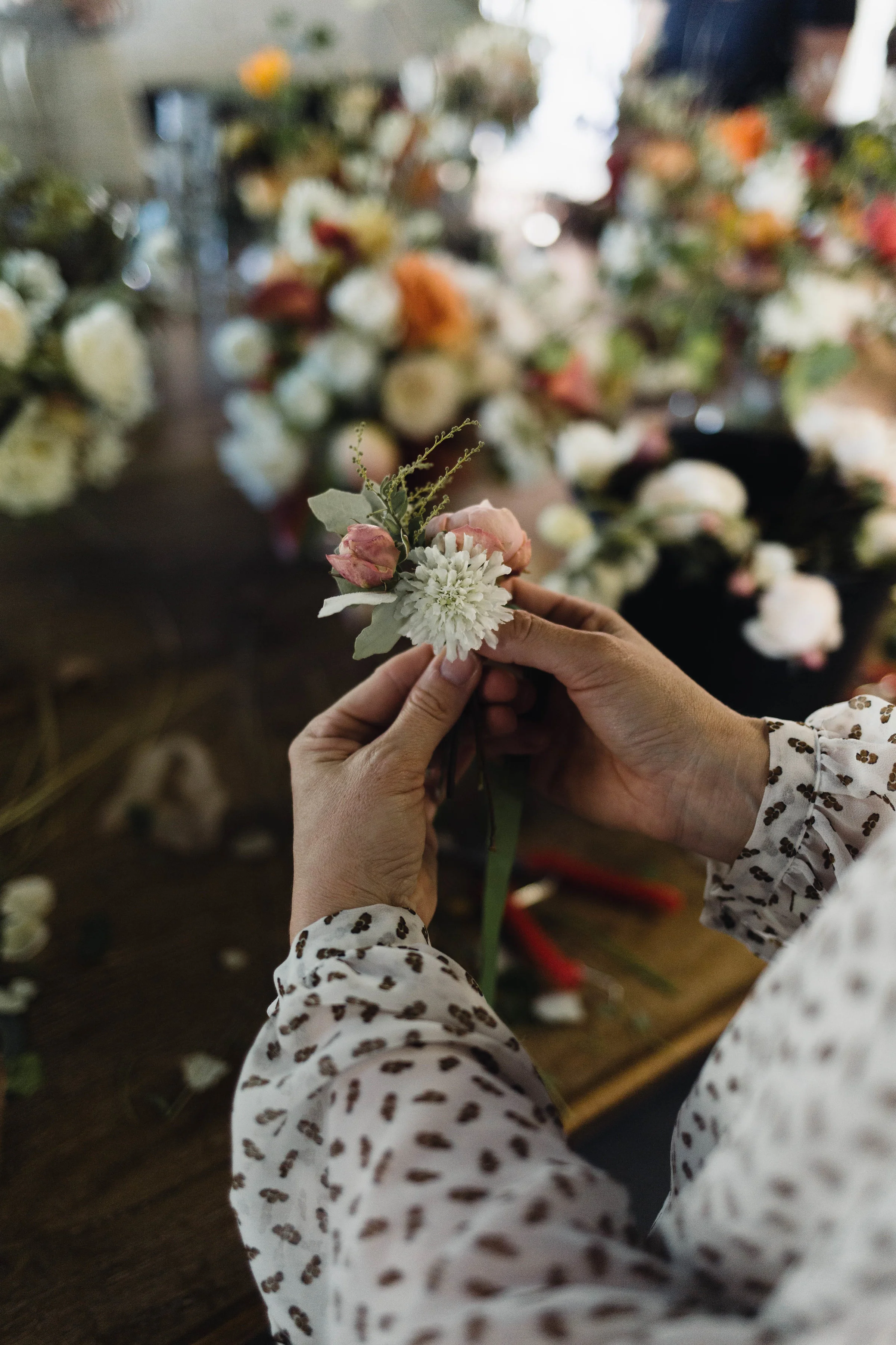 A couple of the cute buttonholes that were created!