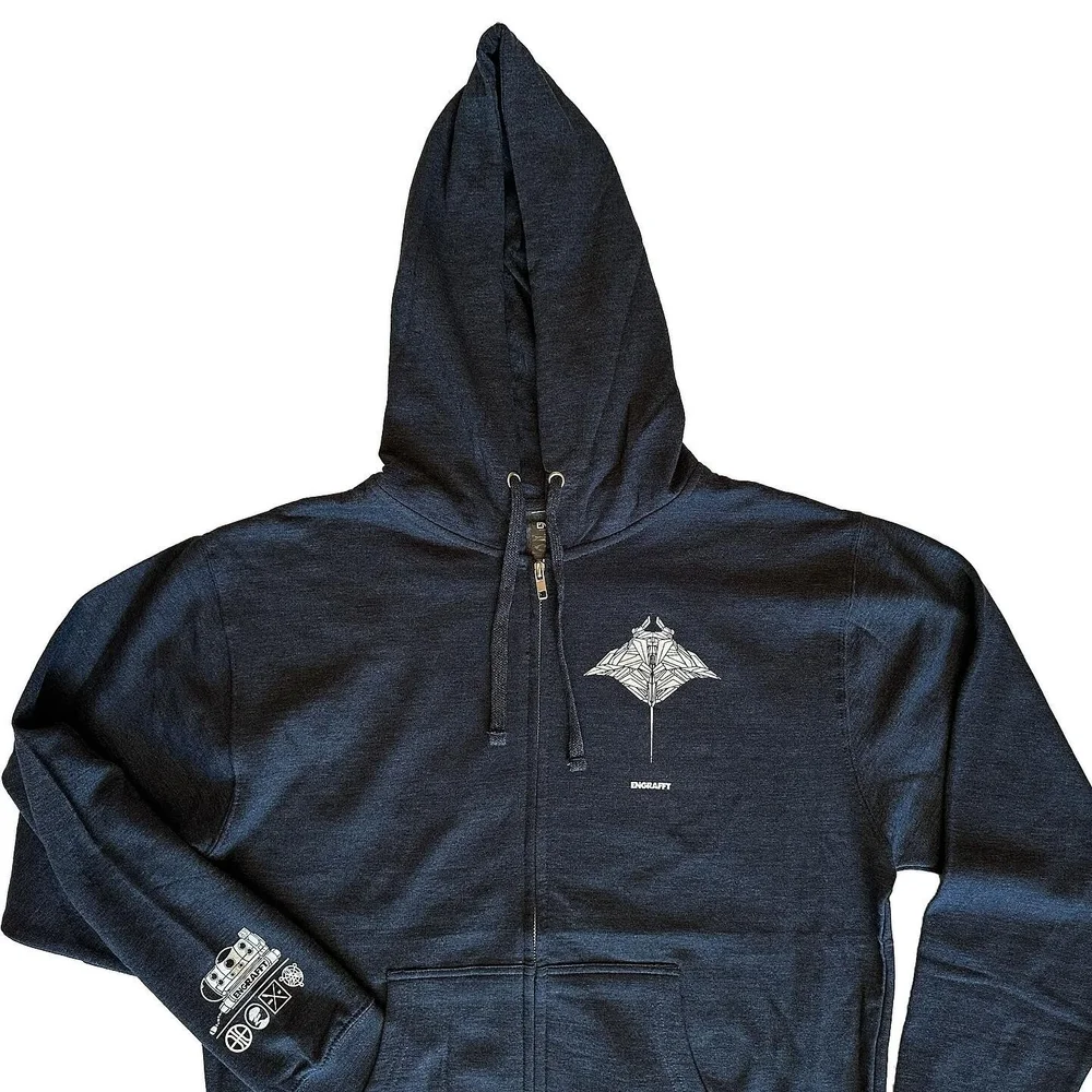 The Frag Manta Ray Zip Up Hoodie — ENGRAFFT