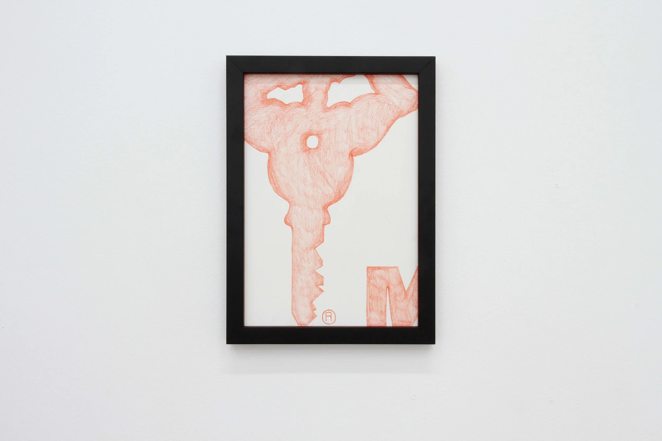 Ohne Titel (Schlüssli), 2018 Coloured pencil on paper 29.7 x 21 cm
