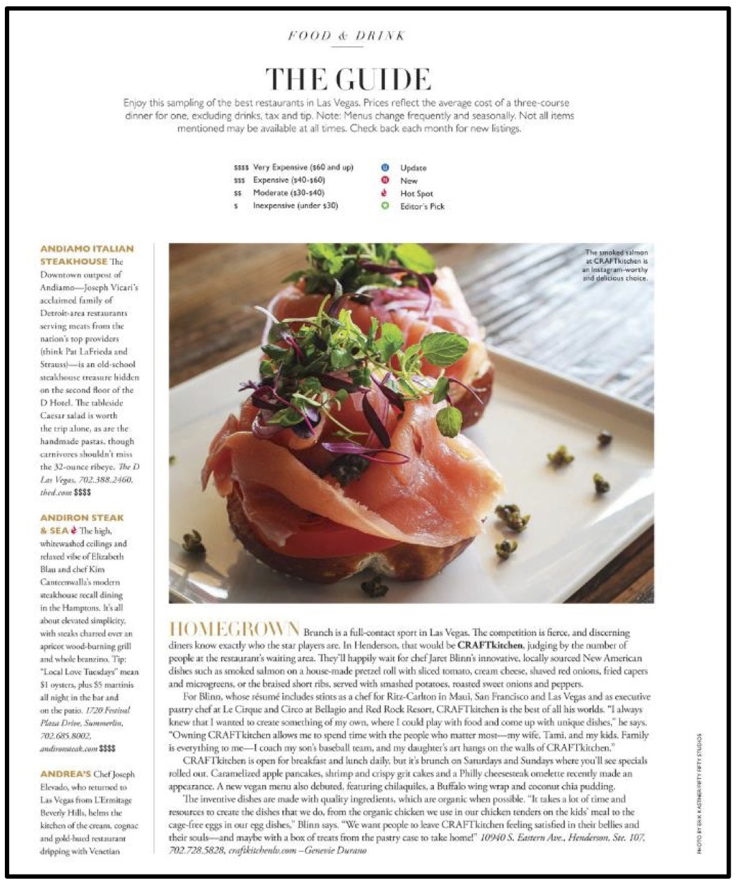 CRAFTkitchen Las Vegas