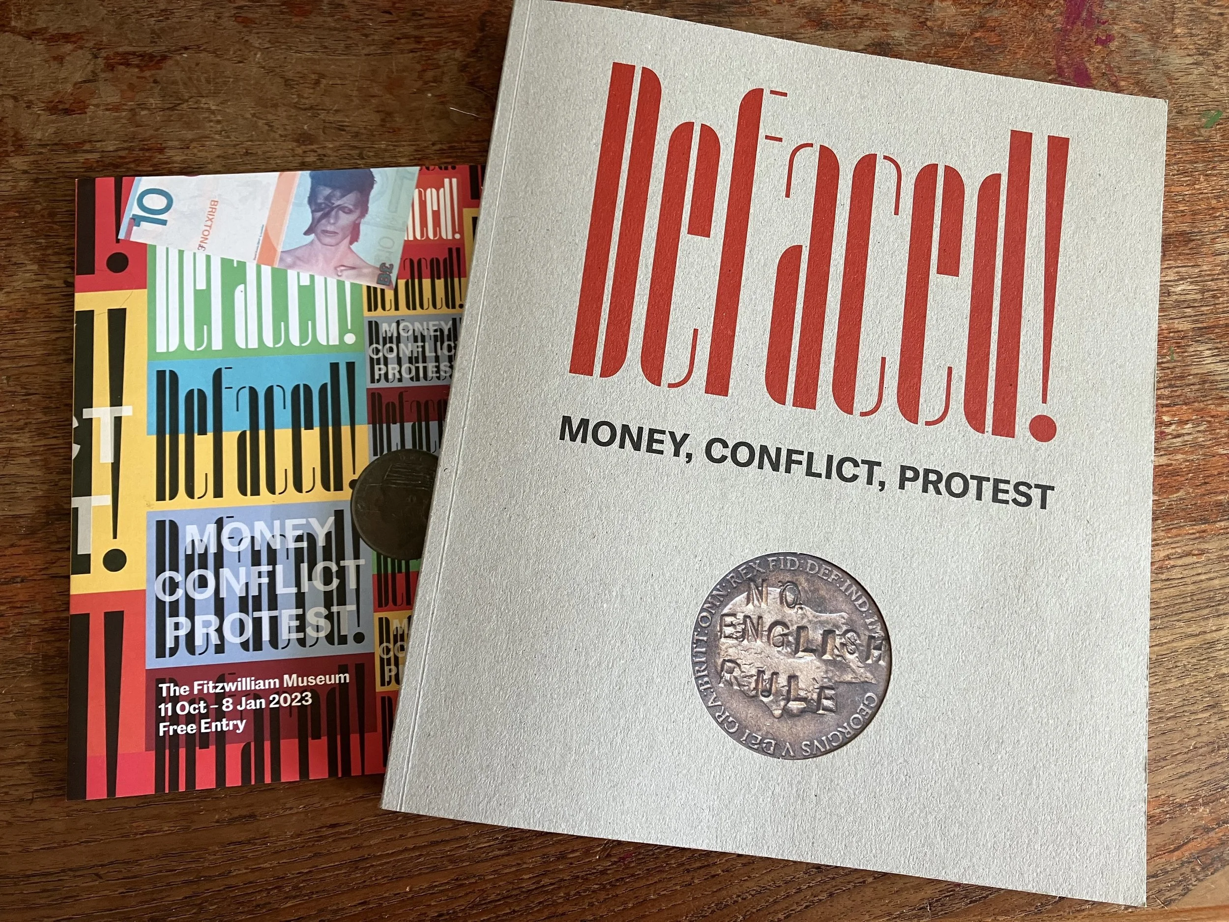  Publication: Defaced! Money, Conflict, Protest. Exhibition catalogue. Ed Richard Kelleher, 2022.  Contribution: Big Bang 2 catalogue essay. 