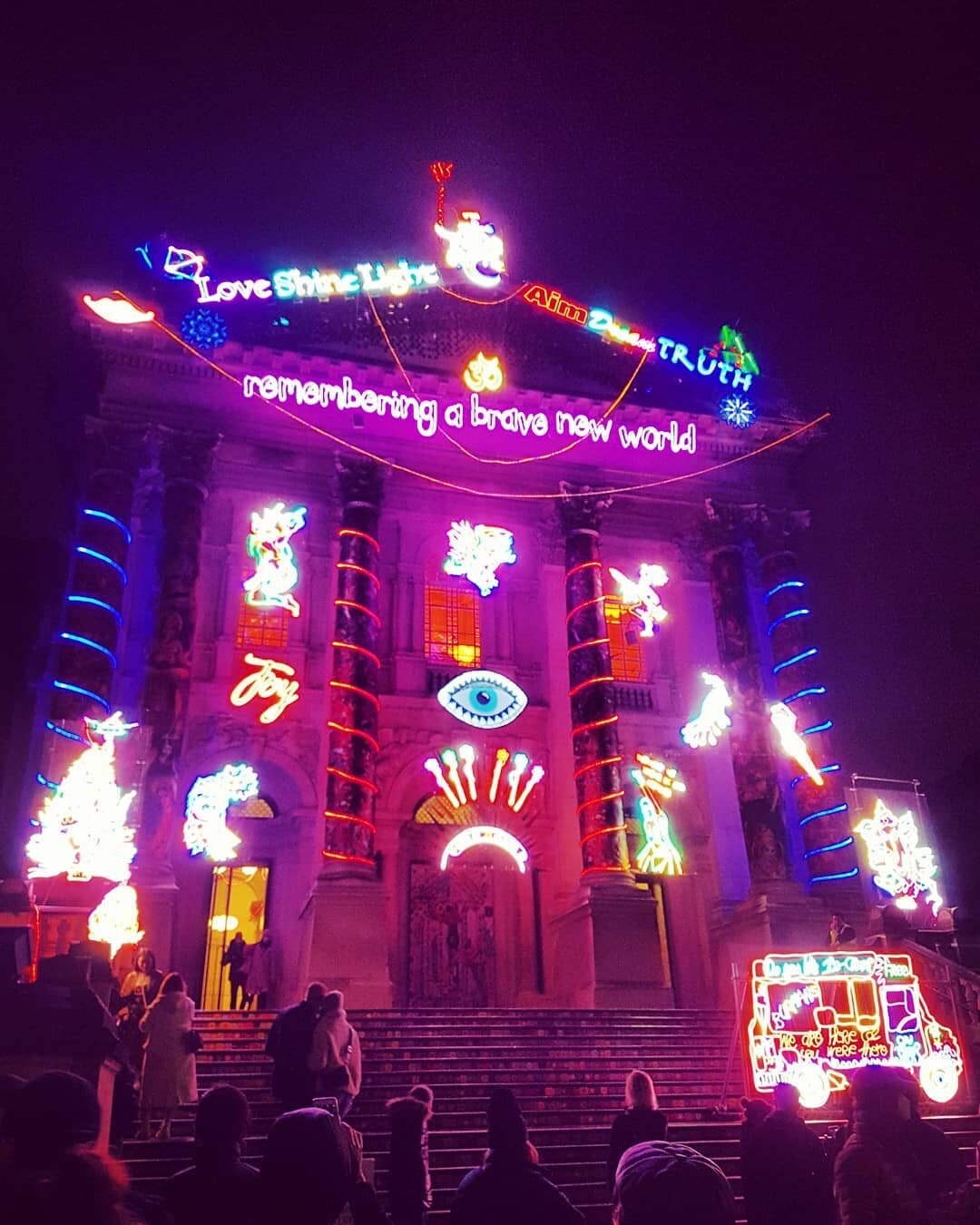 London drenched in neon and sparkle. 
.
.
.
.
#lovelondon #londoner #xmas2020 #christmaslights #tatebritain #chilasinghkumariburman #neon #lights #savilerow #regentstreet #gerrardstreet #chinatown #carnarbystreet #soho #westend  #london