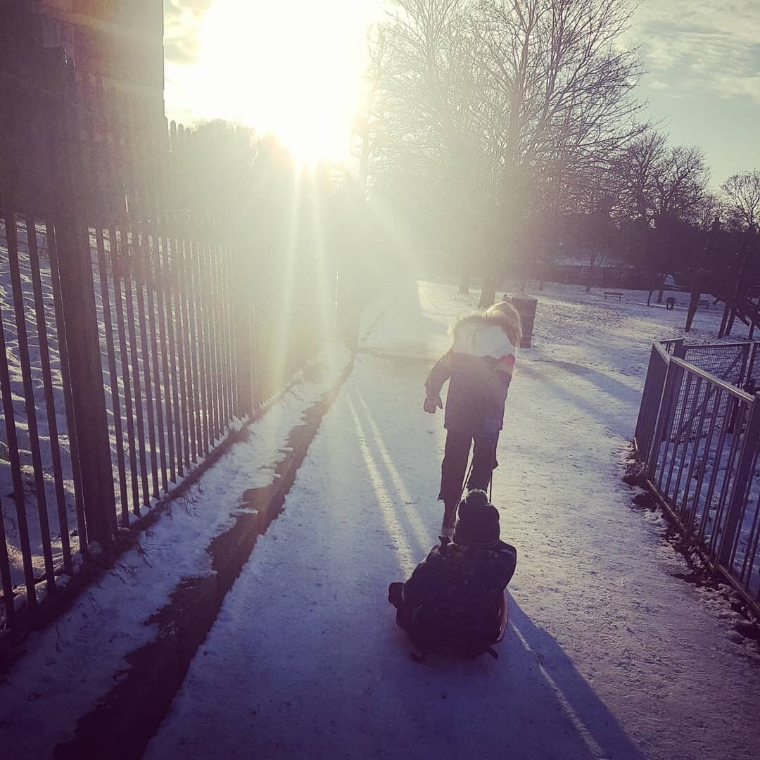 February snow and mud cocktail.
.
.
.
#snow #lockdown2021 #SE19 #winter #sledging