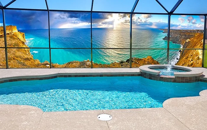 Beach Wall on Swimming Pools