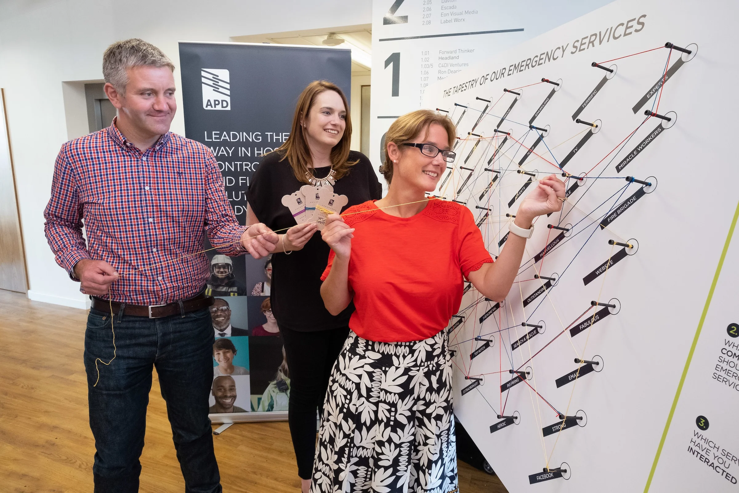 Left to right: John onnolly, Rhiannon Beeson and Jo Ward