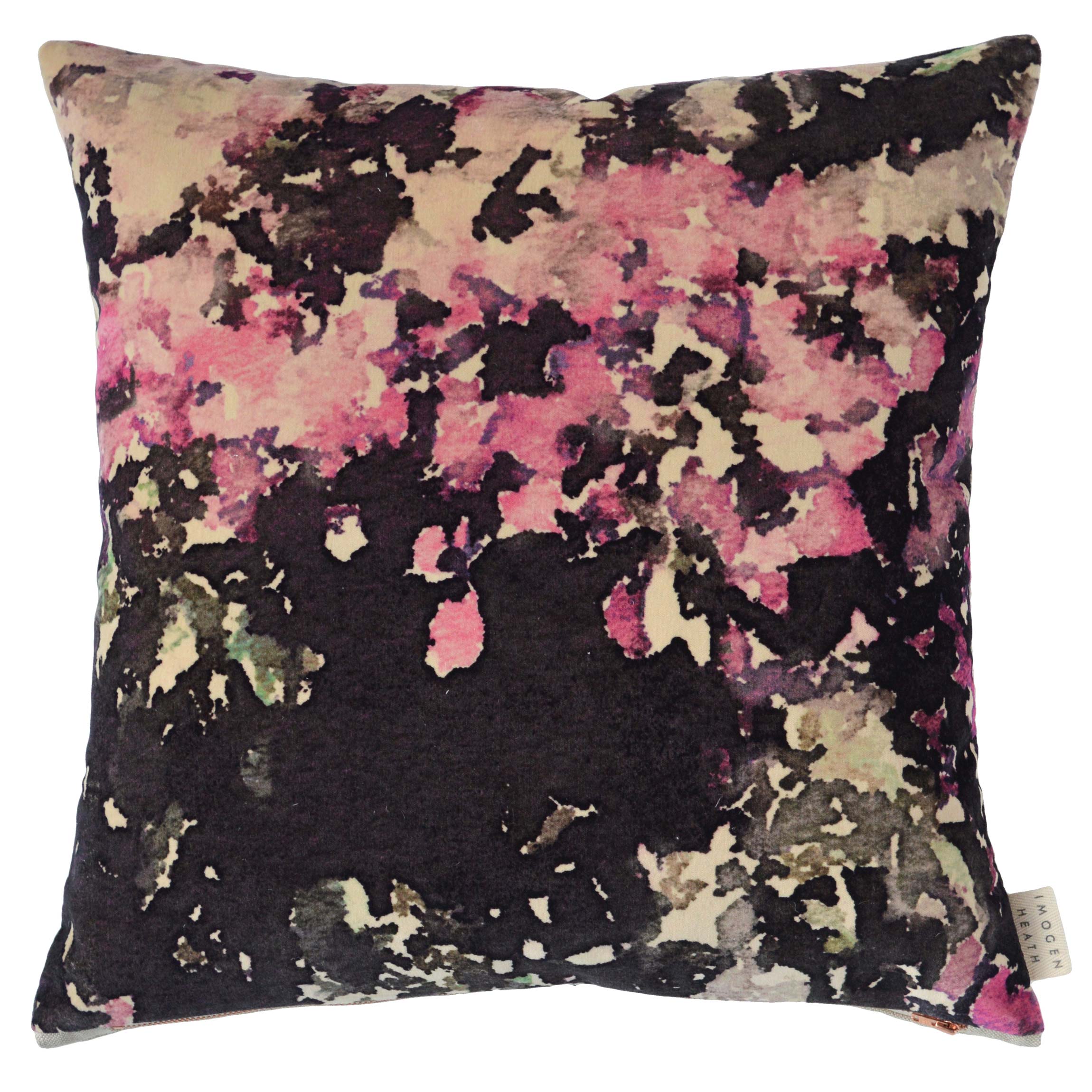 Imogen Heath Sophy Velvet Pink Cushion