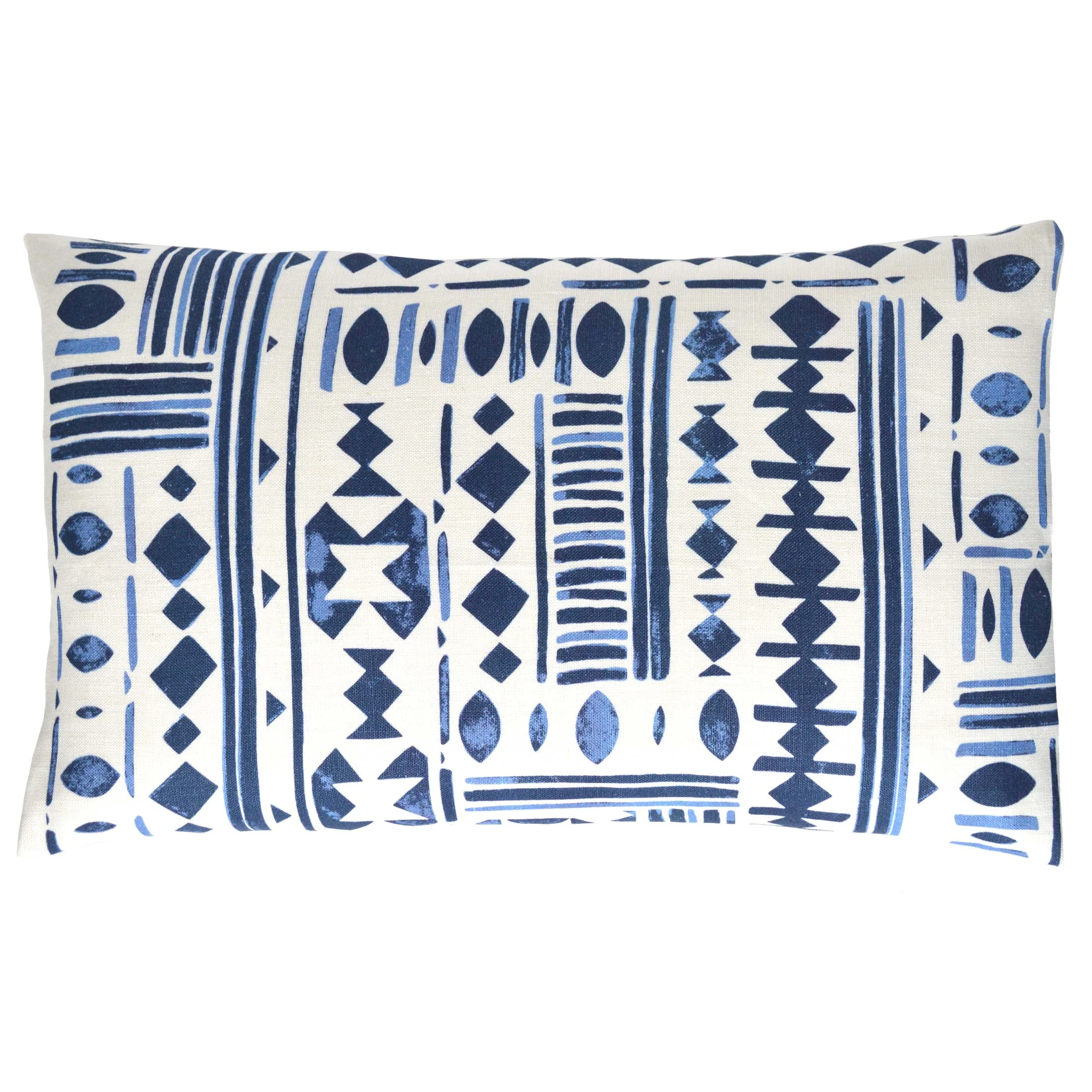 Imogen Heath Oriel Blue Geometric Cushion