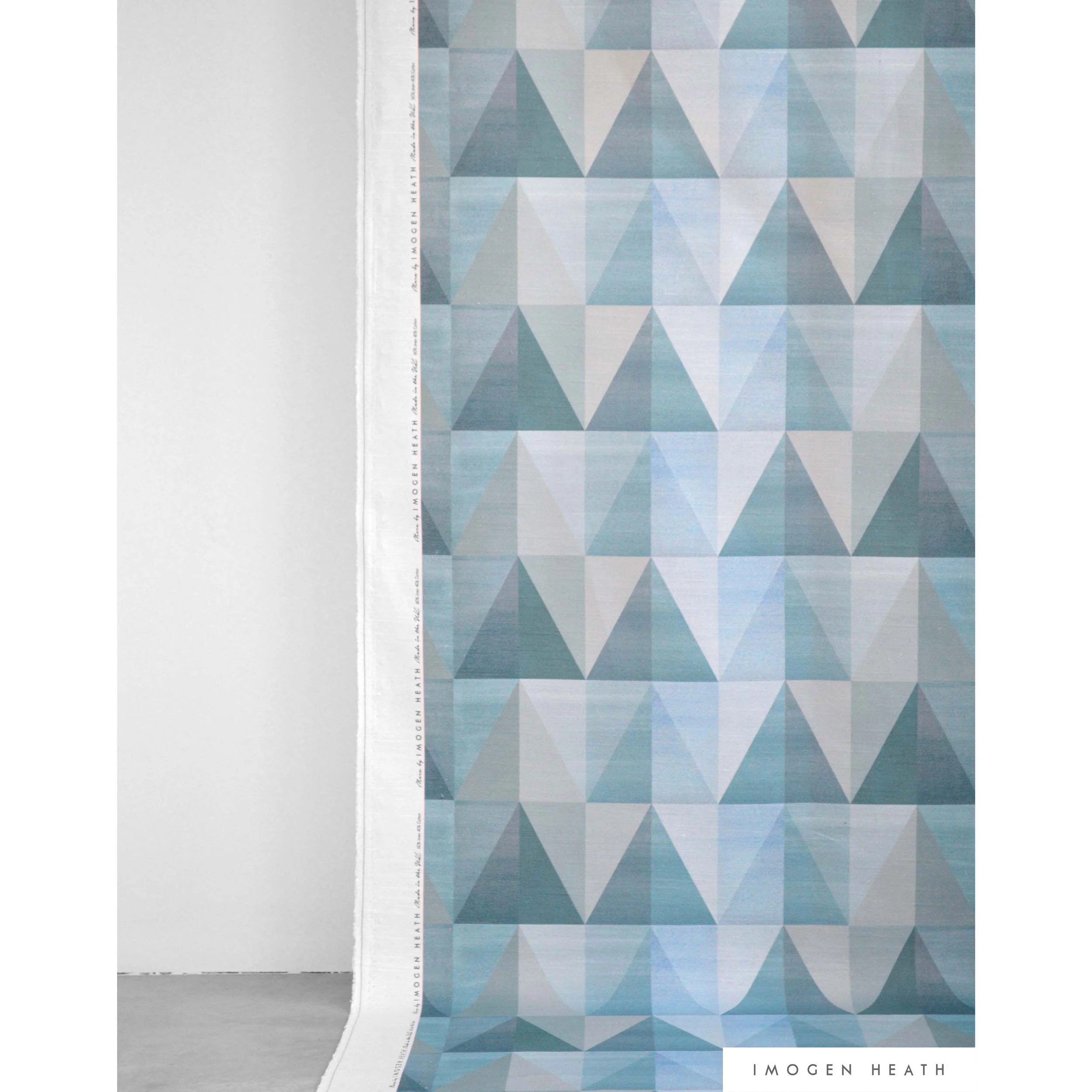 Copy of Imogen Heath Fabric 'Mera In Green Blue'