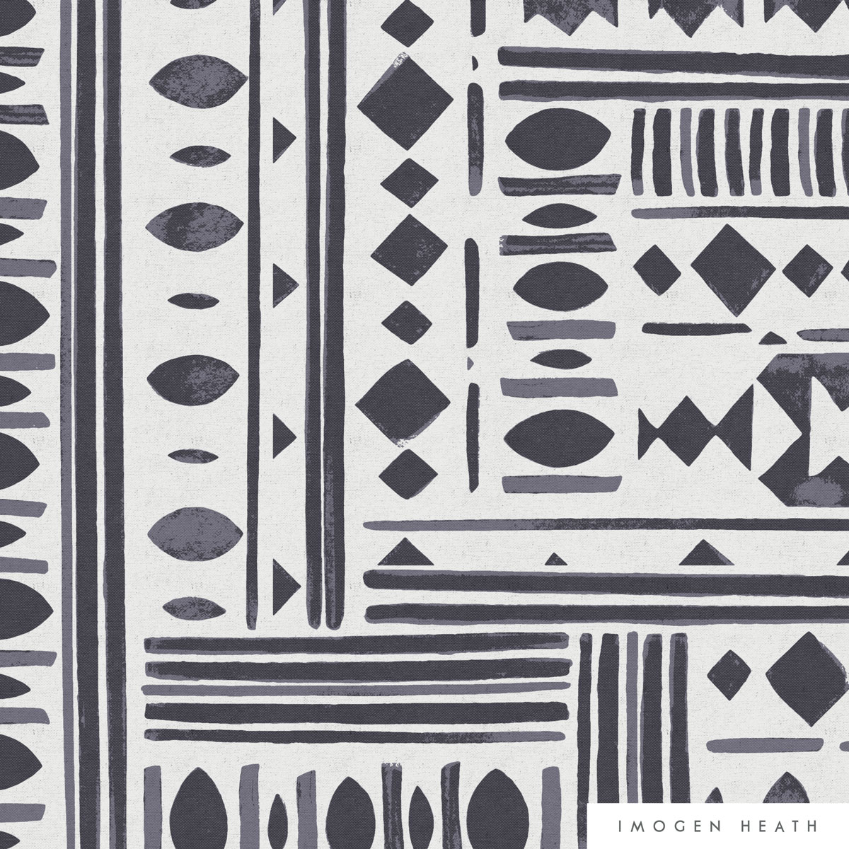 Copy of Imogen Heath Fabric 'Oriel in Grey'