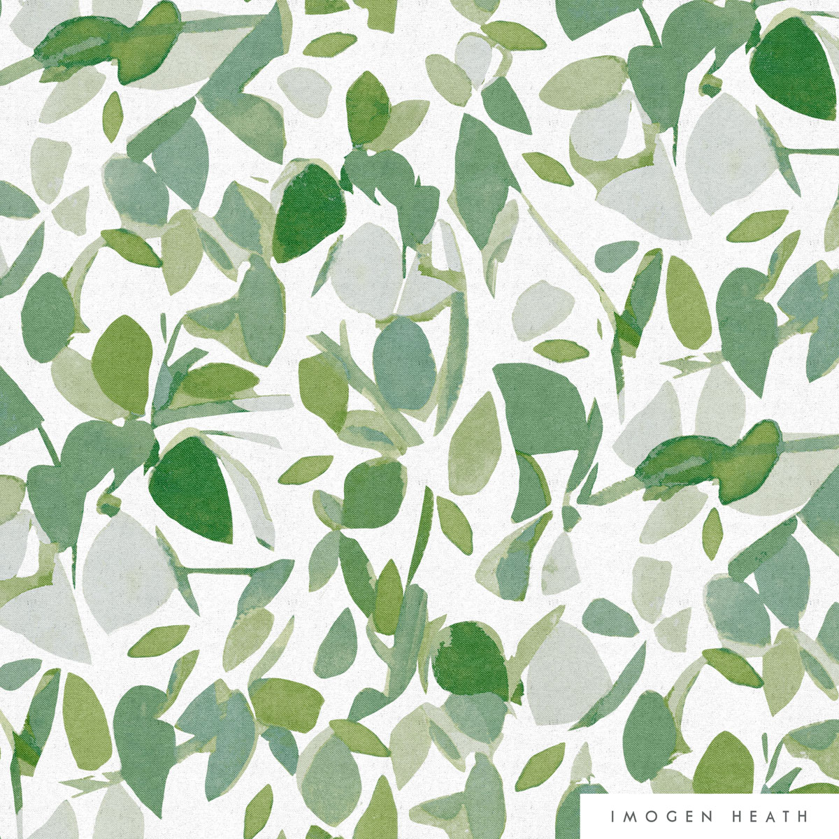 Copy of Imogen heath Fabric 'Evergreen Green & Grey'