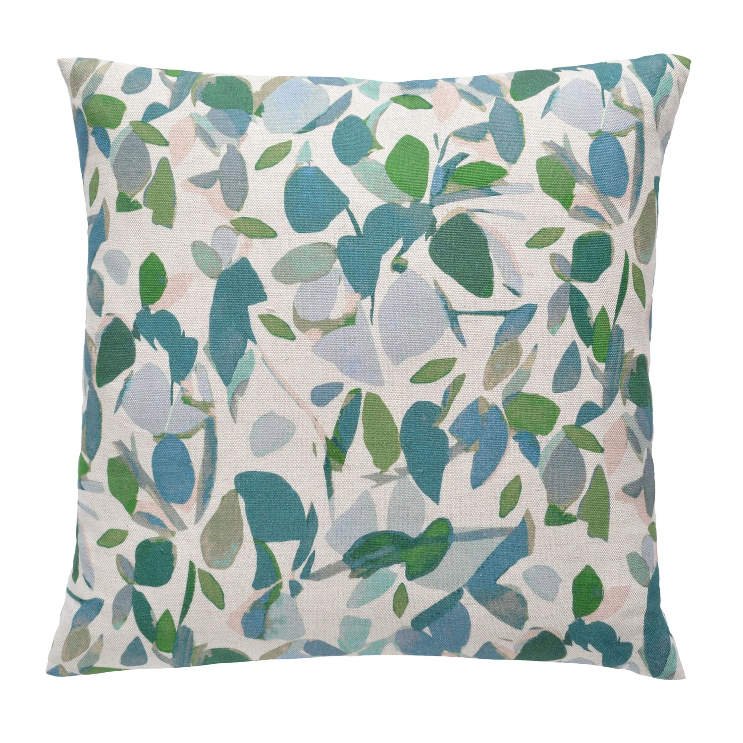 Imogen Heath Cushion - Evergreen Oatmeal Fabric