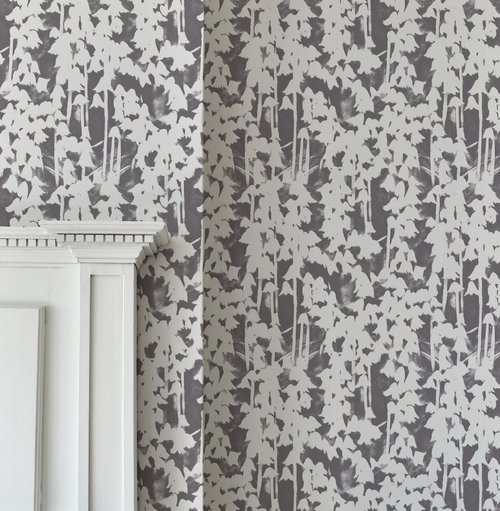 Bluebell Wallpaper Grey — Imogen Heath Interiors