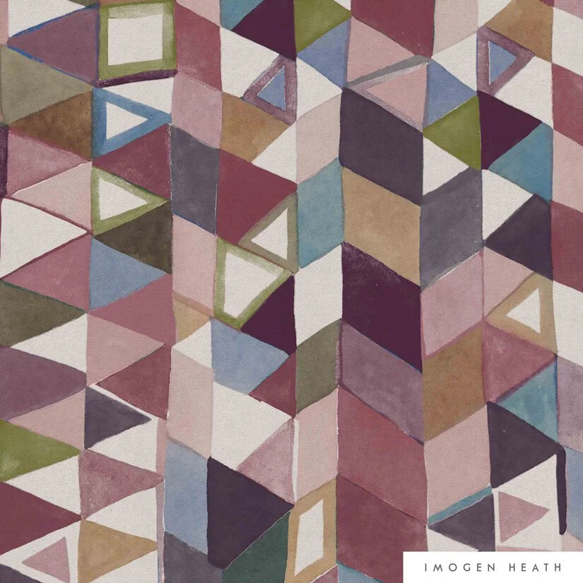 Halle Fabric Rose — Imogen Heath Interiors