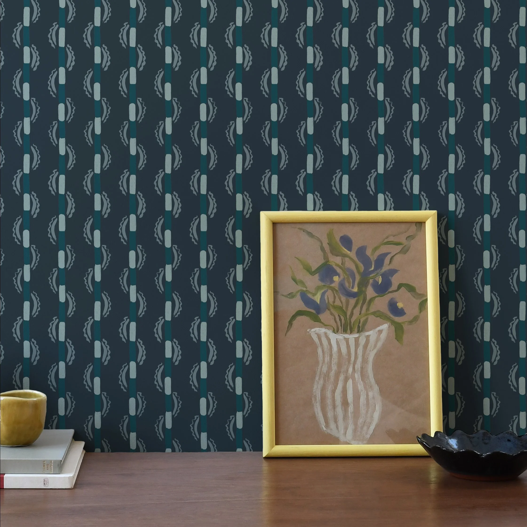 Susie Stripe Evening Imogen Heath Wallpaper