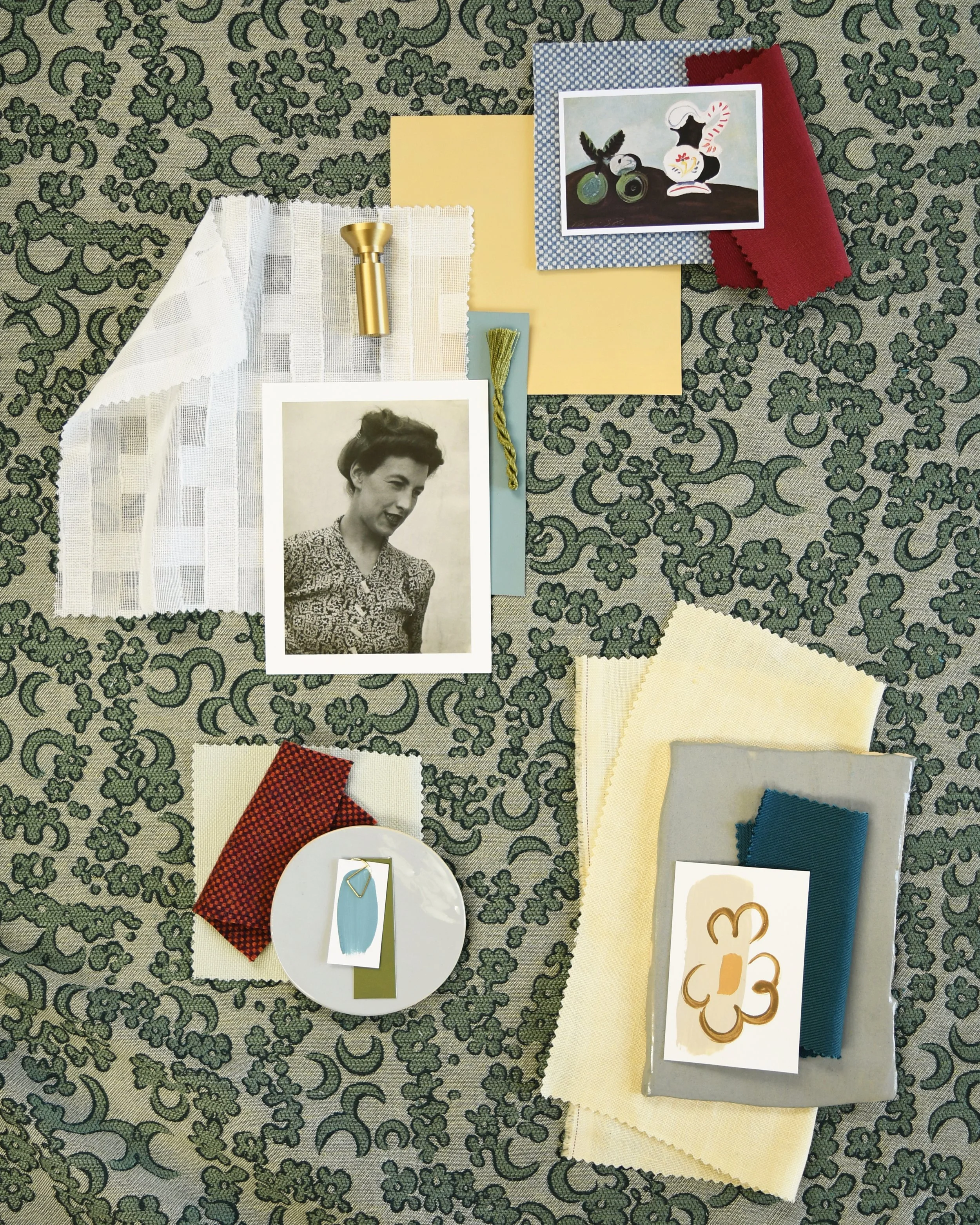 Imogen Heath Interiors Margie woven Clover