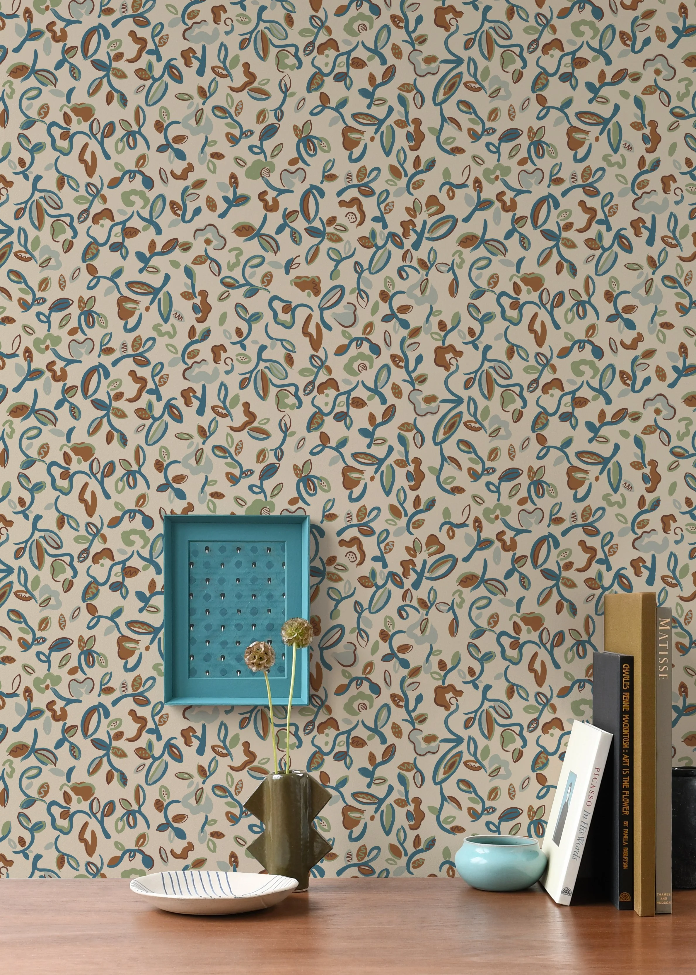 Betty In Bloom Wallpaper By Imogen Heath