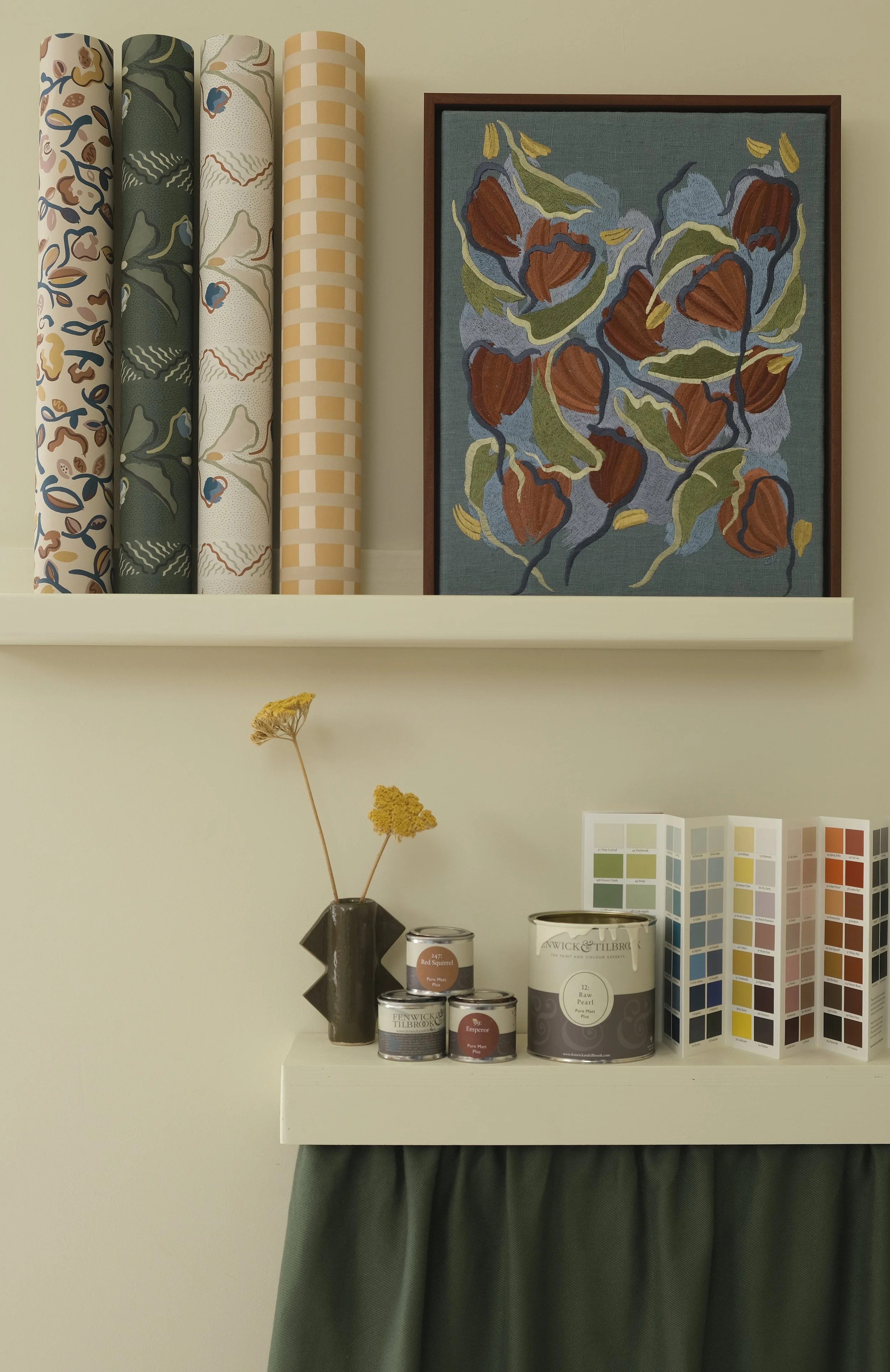 Imogen Heath Interiors Showroom painted in Fenwick & Tilbrook paint