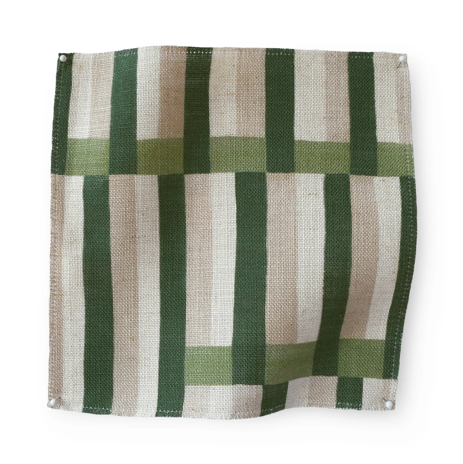 Anni Stripe Fabric - Olive — Imogen Heath Interiors