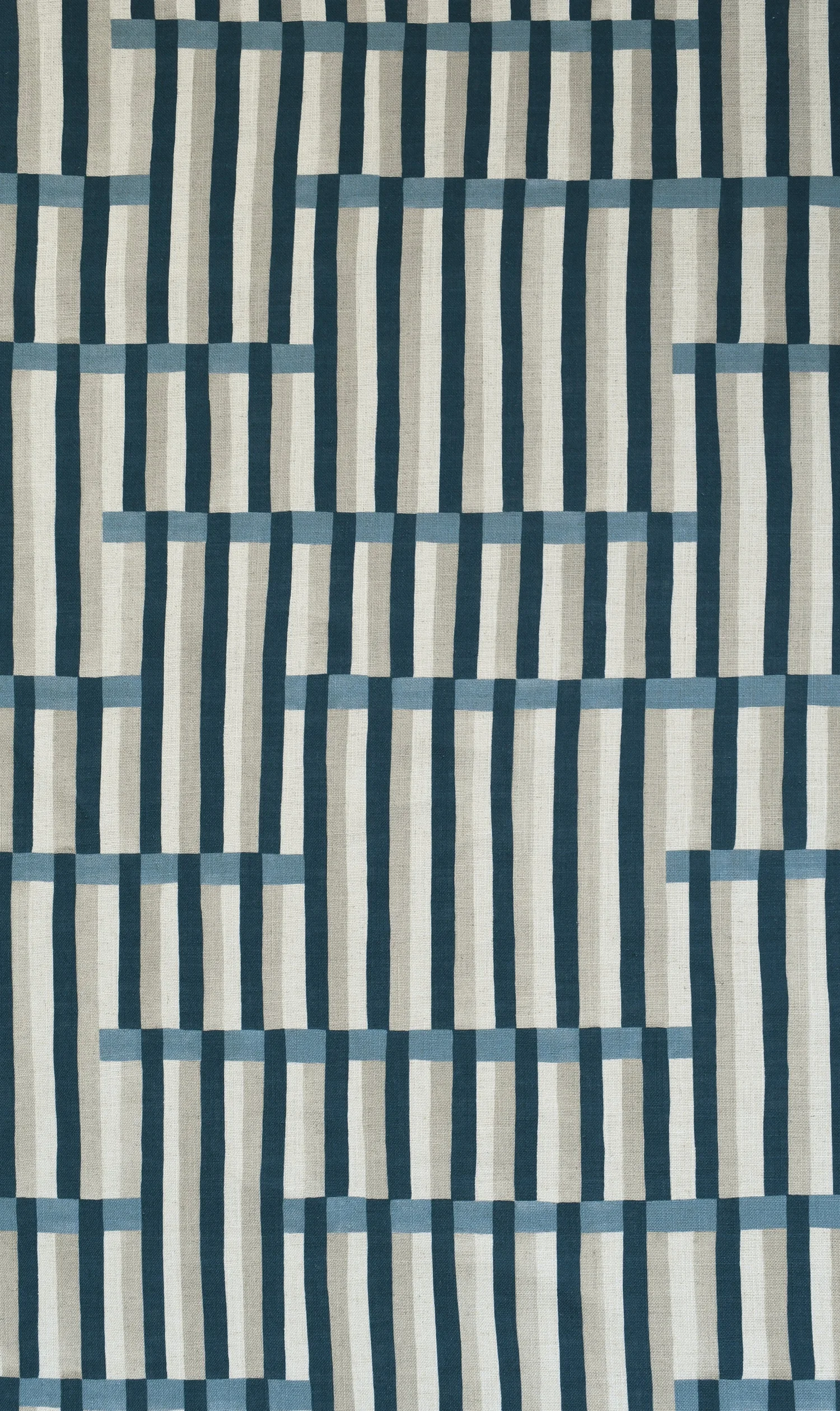 Anni Stripe Fabric - Olive — Imogen Heath Interiors