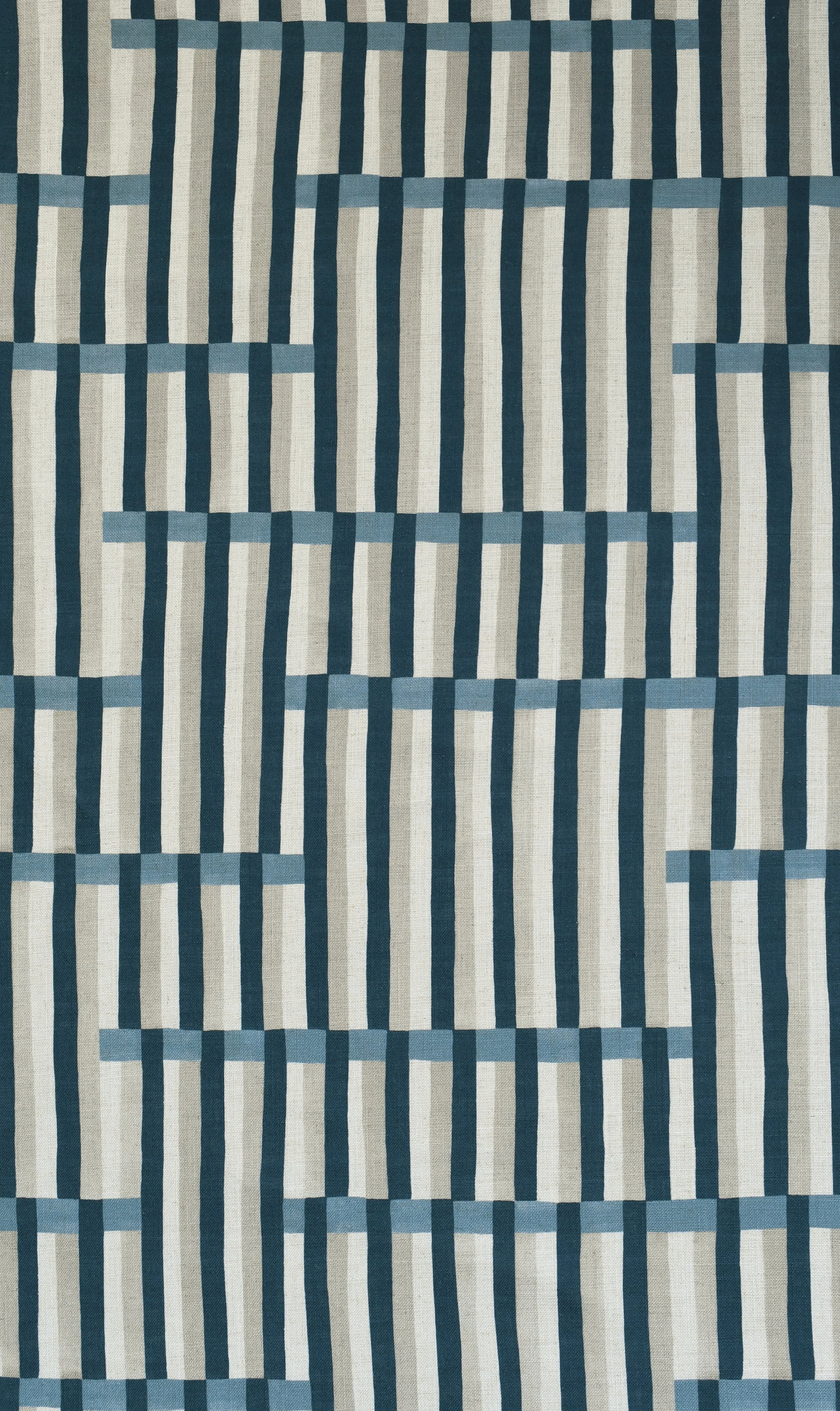 Anni Stripe Fabric - Olive — Imogen Heath Interiors