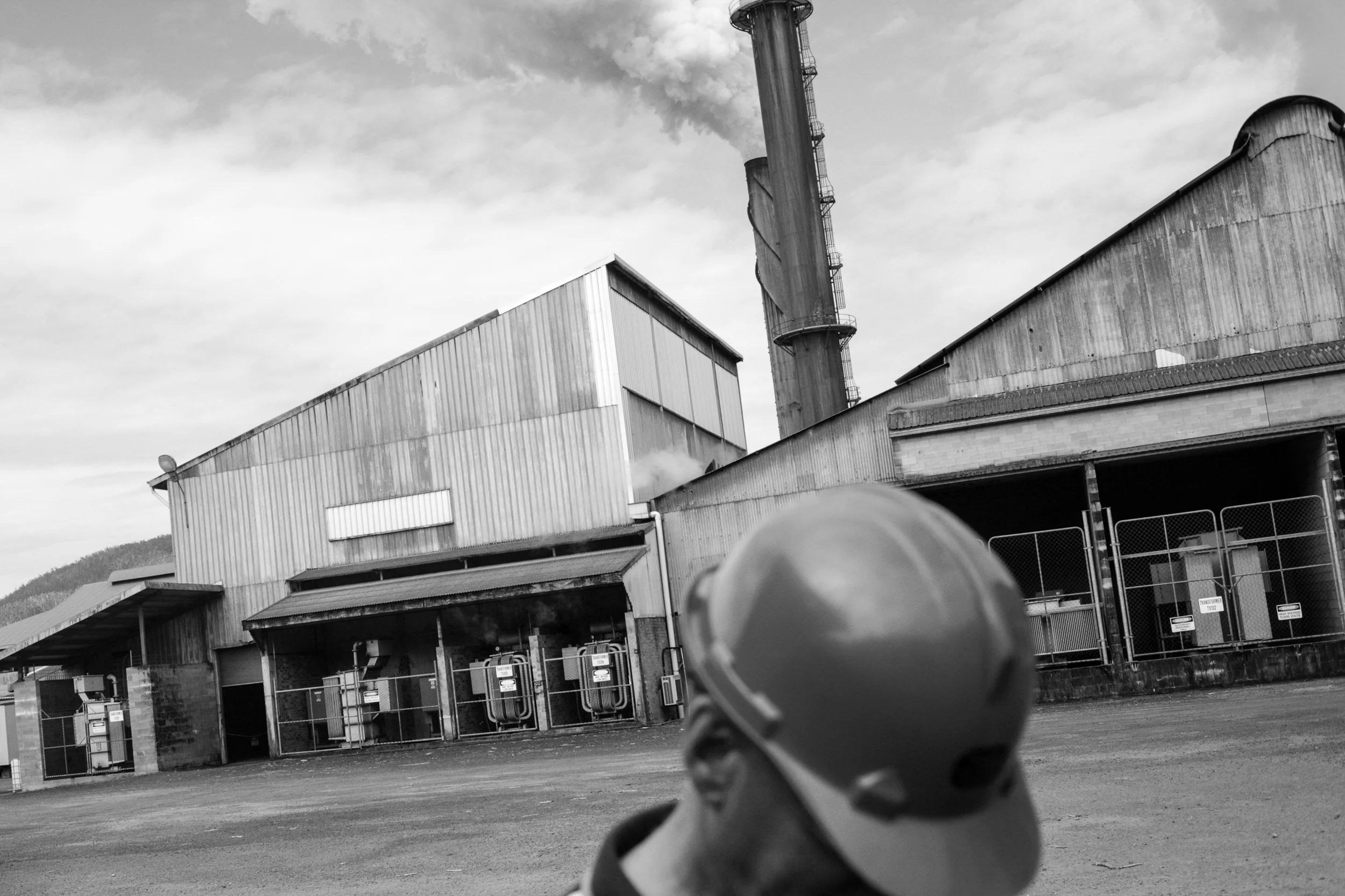 A man and a factory