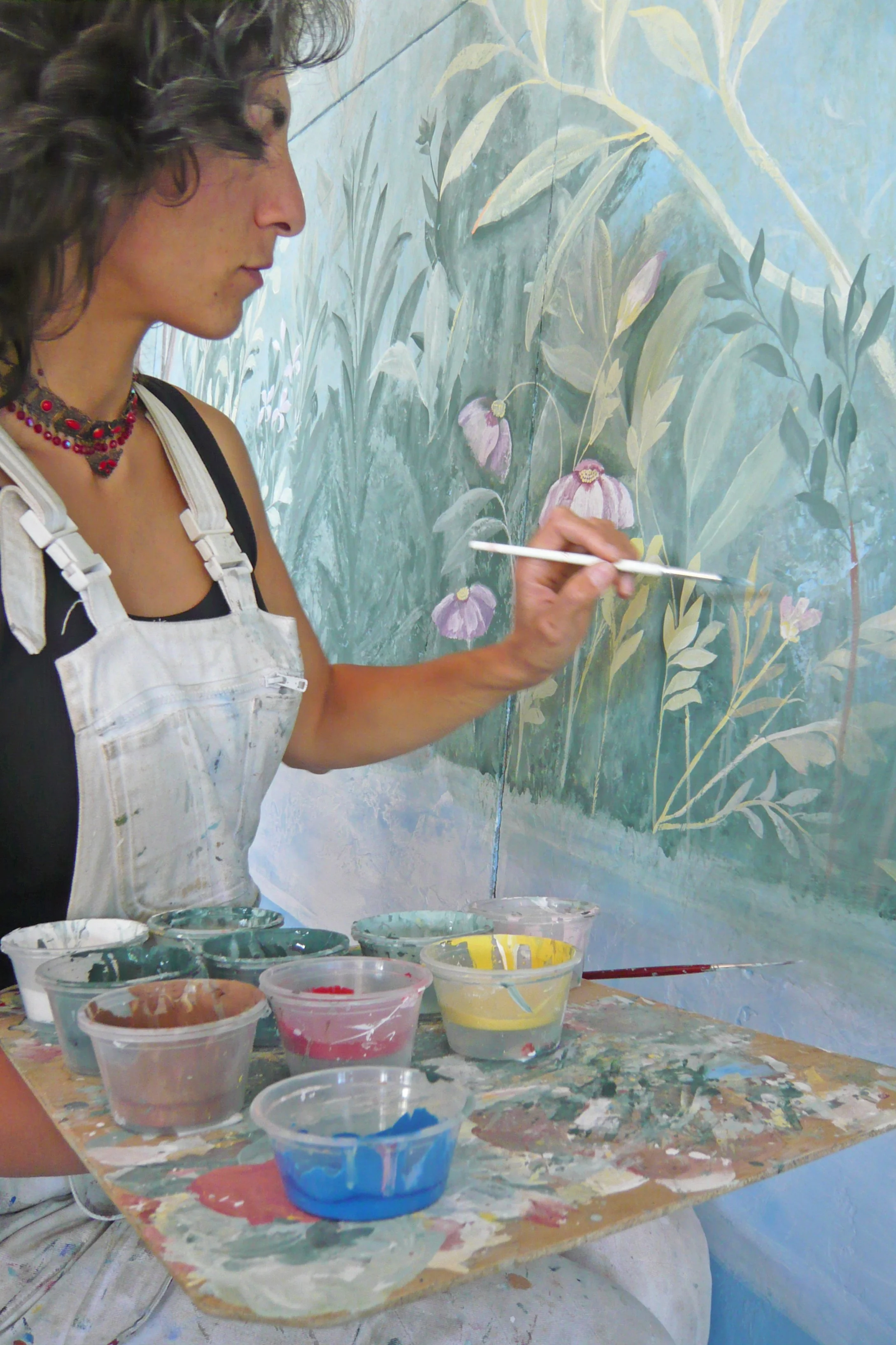 Melissa White portrait - painting Livia.JPG