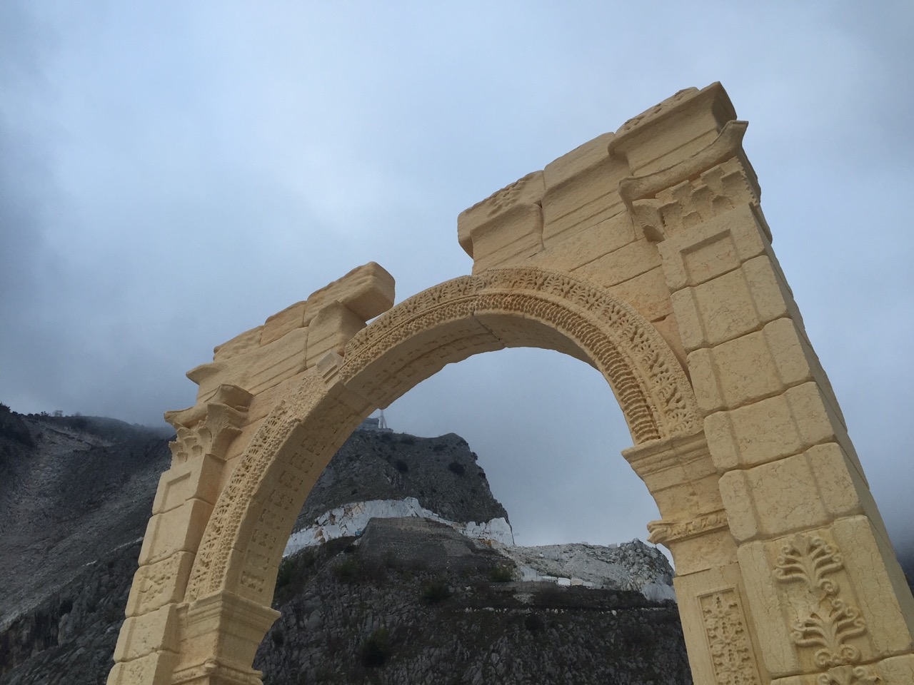 The Finished Arch in Carrara, Italy (TorArt)