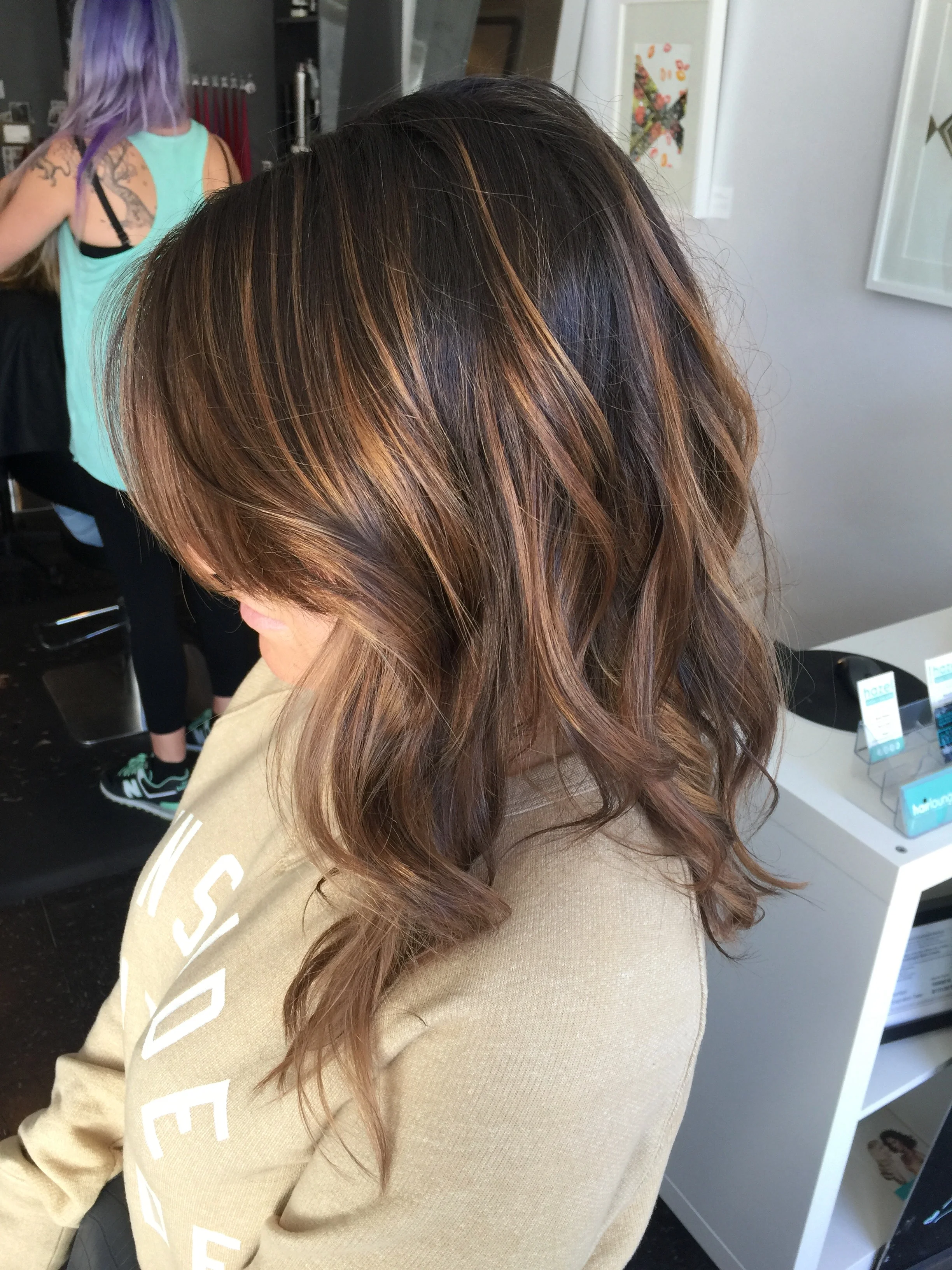 Hand Painting Balayage Hair X Lash X Style