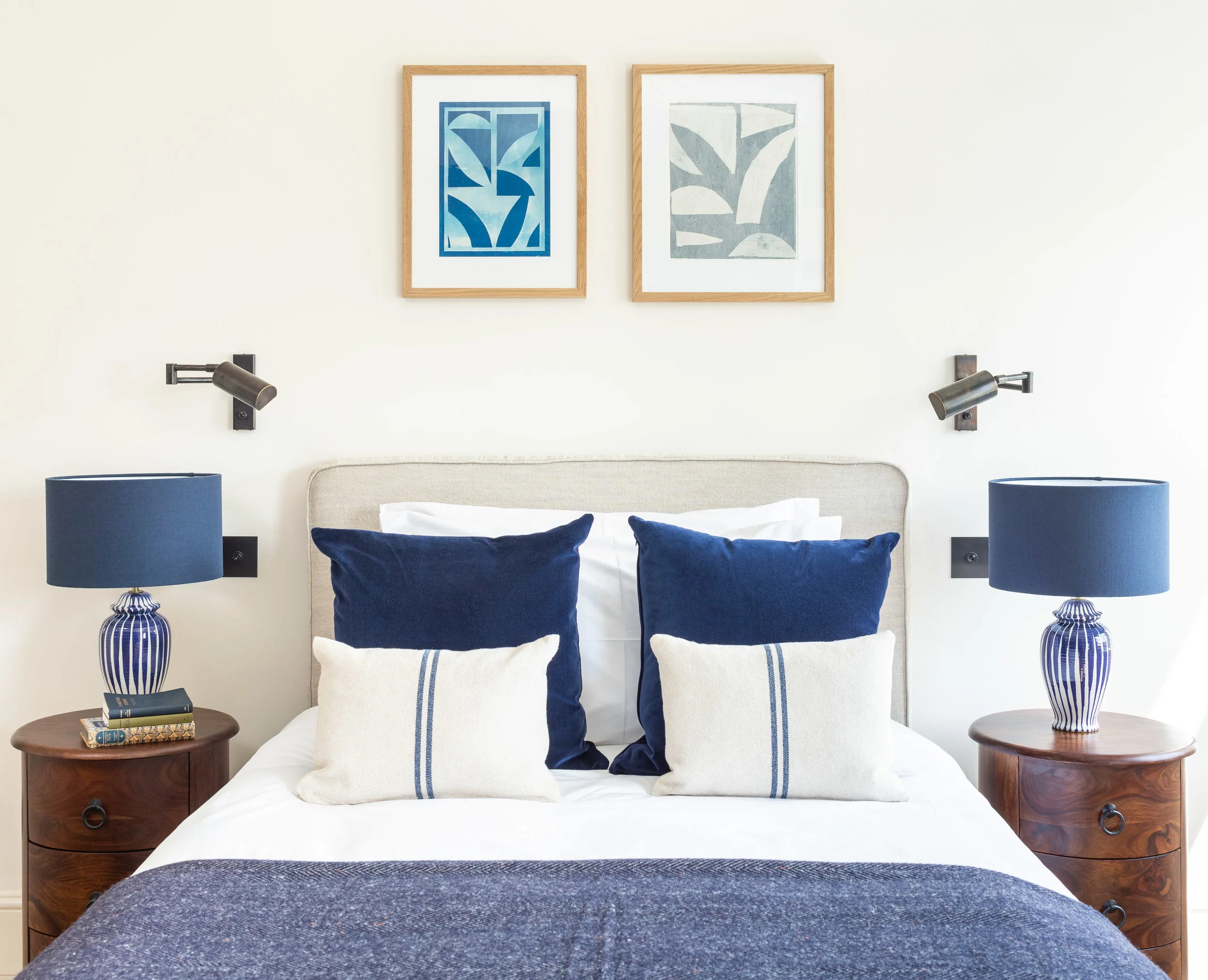 Private Residence | HampsteadCyanotype and Newsprint on PaperInterior Design: Article Design Studio