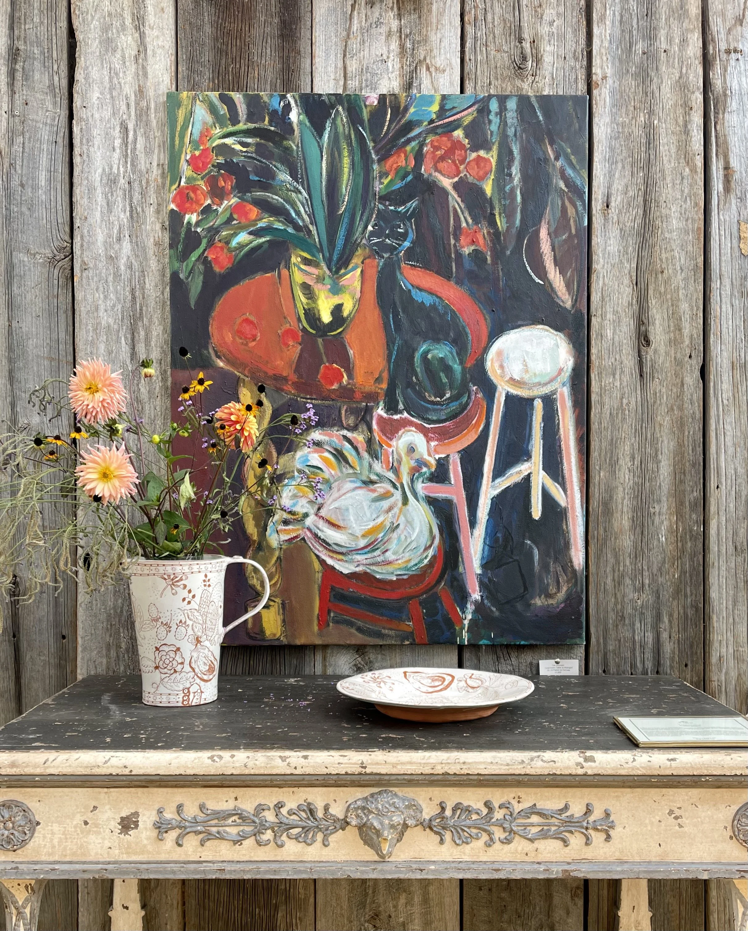 Ceramicist's Table at Midnight | Lee Johnson