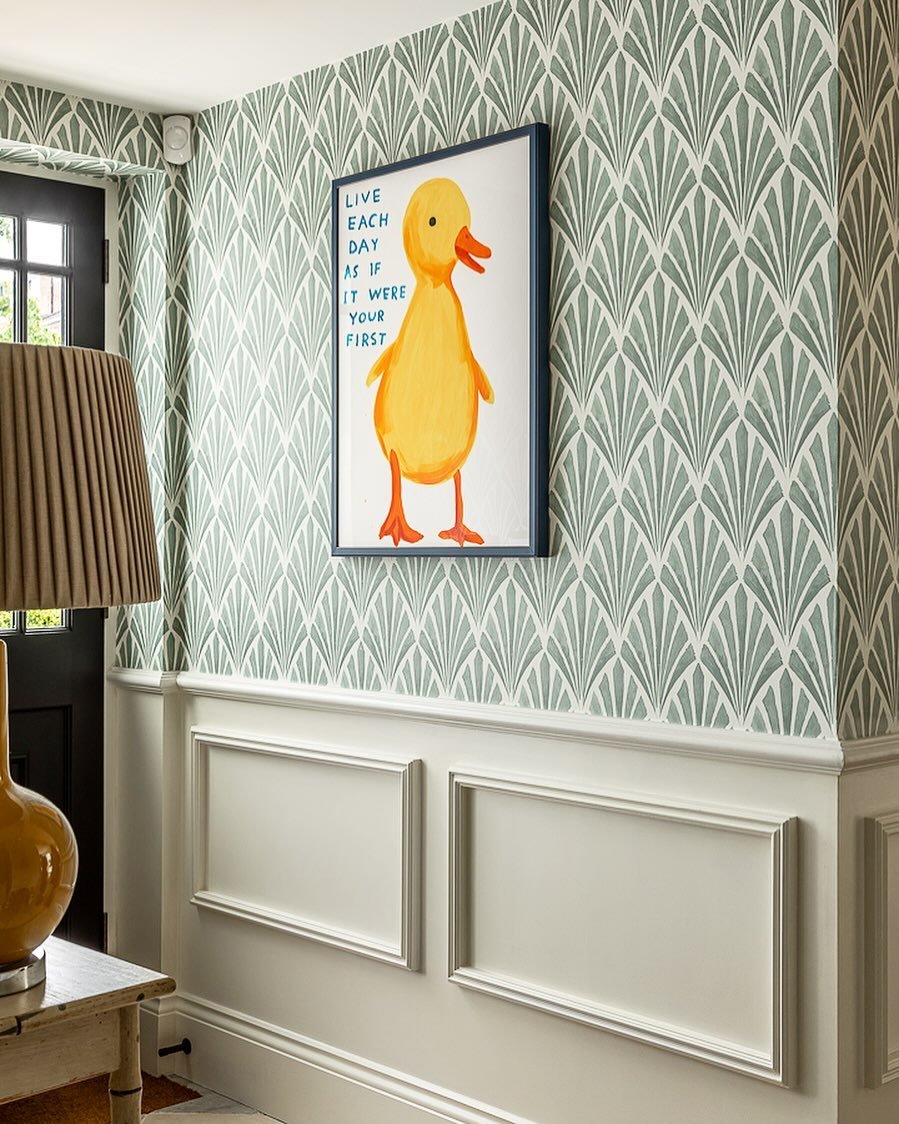 A favourite by @davidshrigley recently installed in the boot room of this lovely family home in St.John&rsquo;s Wood 

Interior Design @cat_dal_interiors 
Art Curation @projectsonwalls 
Photography @jonathanbondphotography