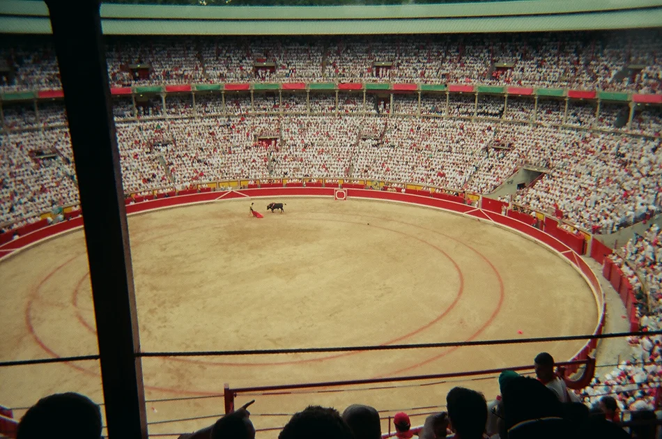 Photo I took later that day at the bullfight.